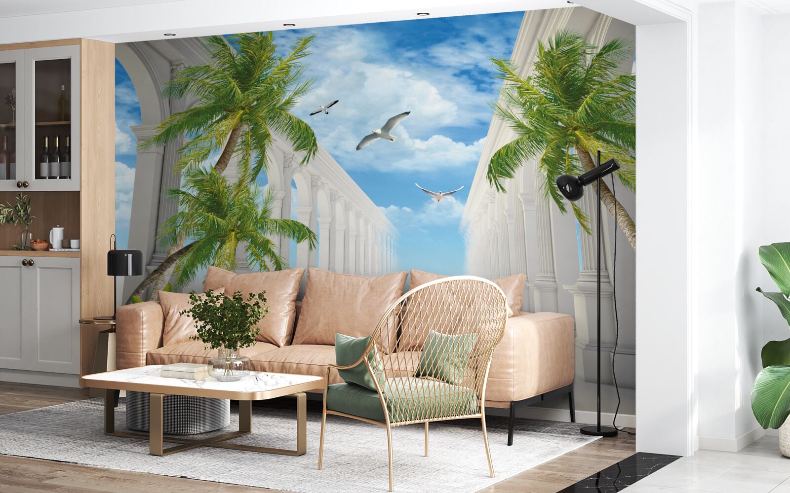 Fototapet Arce magnifice albe ca zăpada