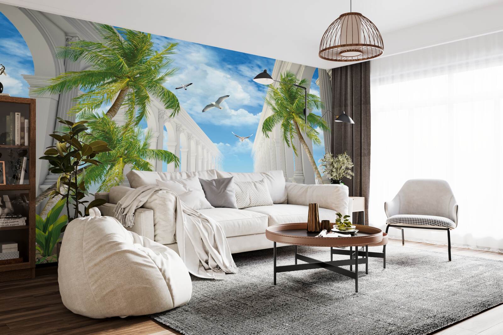 Fototapet Arce magnifice albe ca zăpada