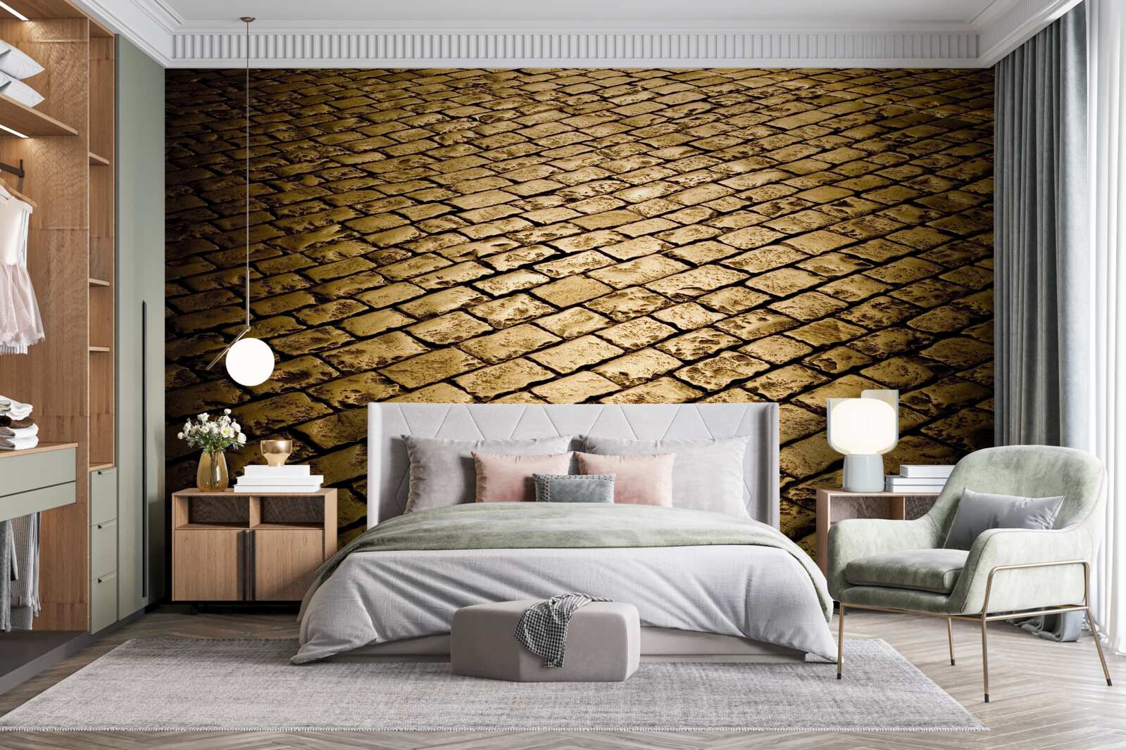 Fototapet pavele așezate seara