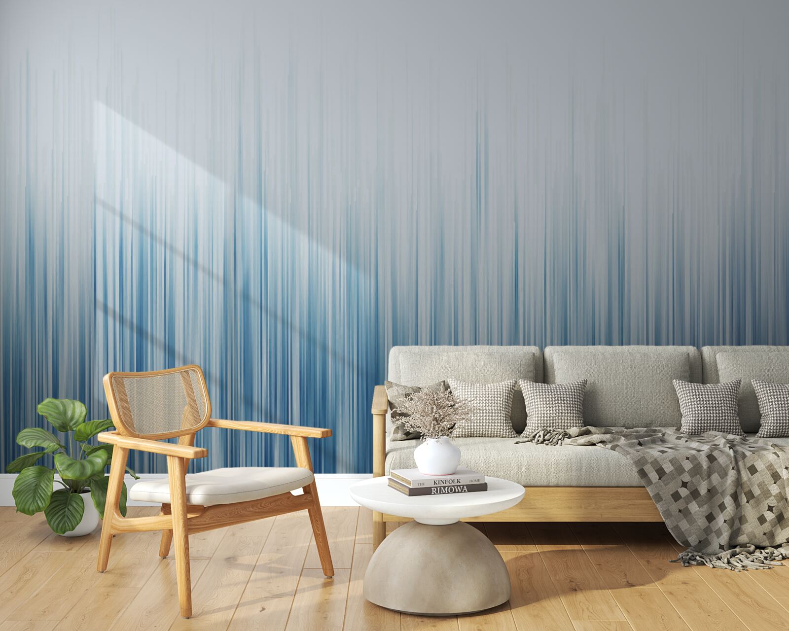 Fototapet ploaie torențială pe câmp