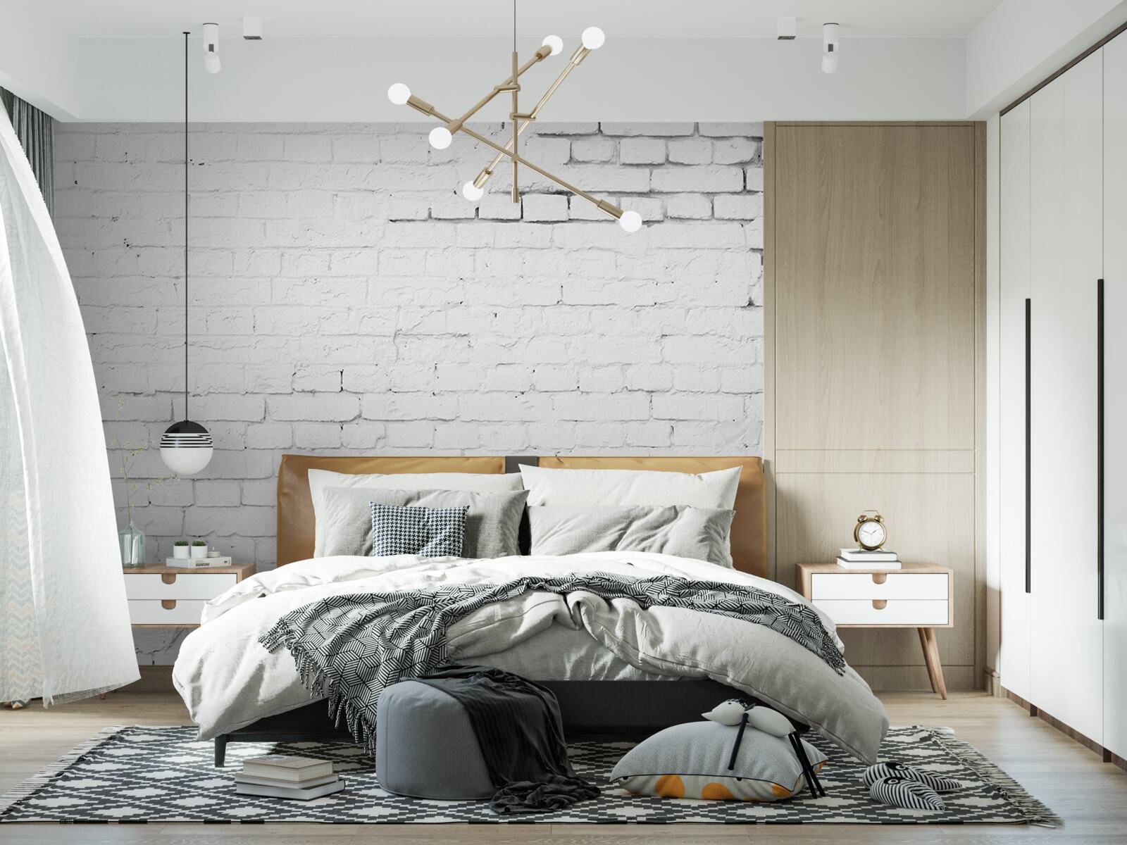 Fototapet piatră albă cărămidă placare structură