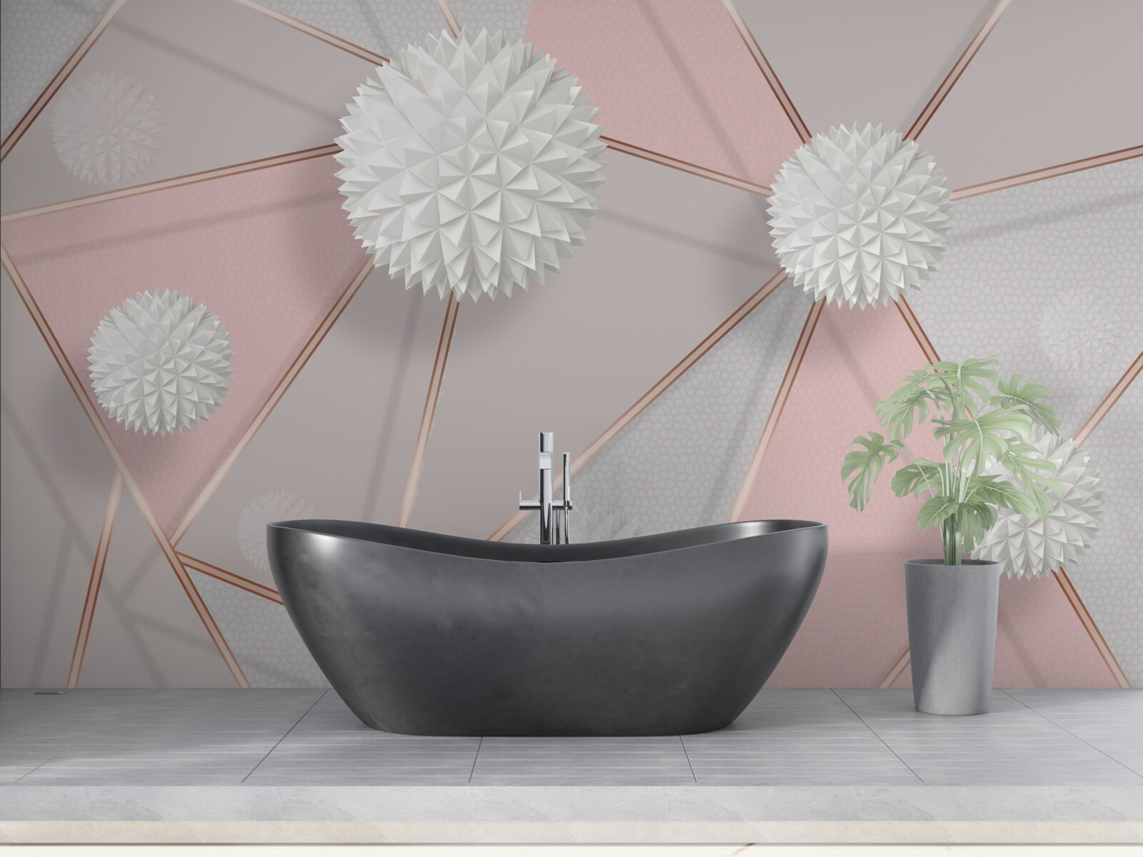 Fototapet bile albe în creștere pe un fundal parfumat