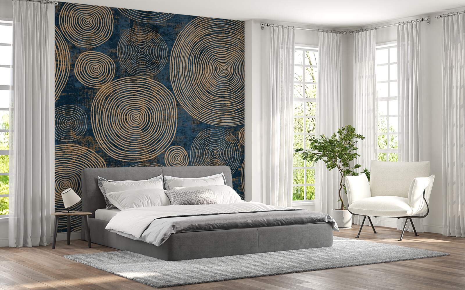 Fototapet roți de diferite dimensiuni, fascinante de urmărit