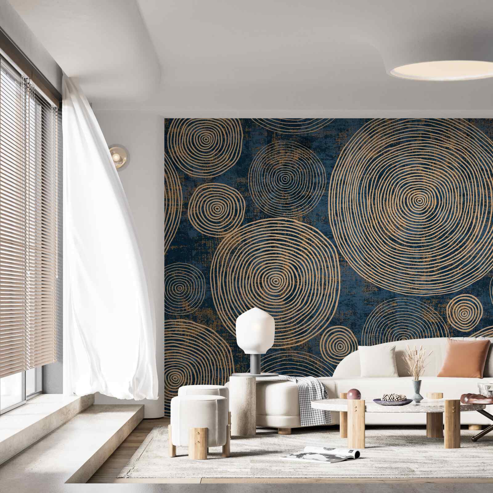 Fototapet roți de diferite dimensiuni, fascinante de urmărit