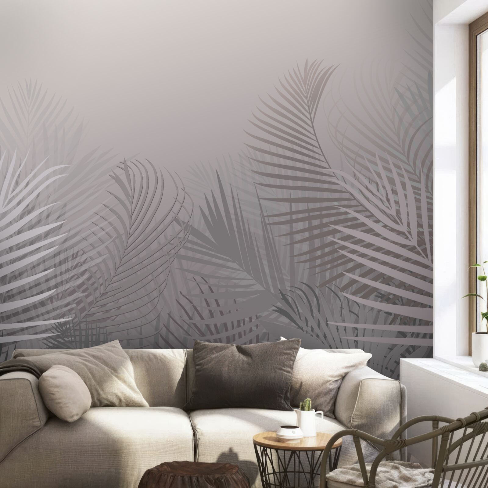 Fototapet timpul zorilor fumurii în pădurea tropicală