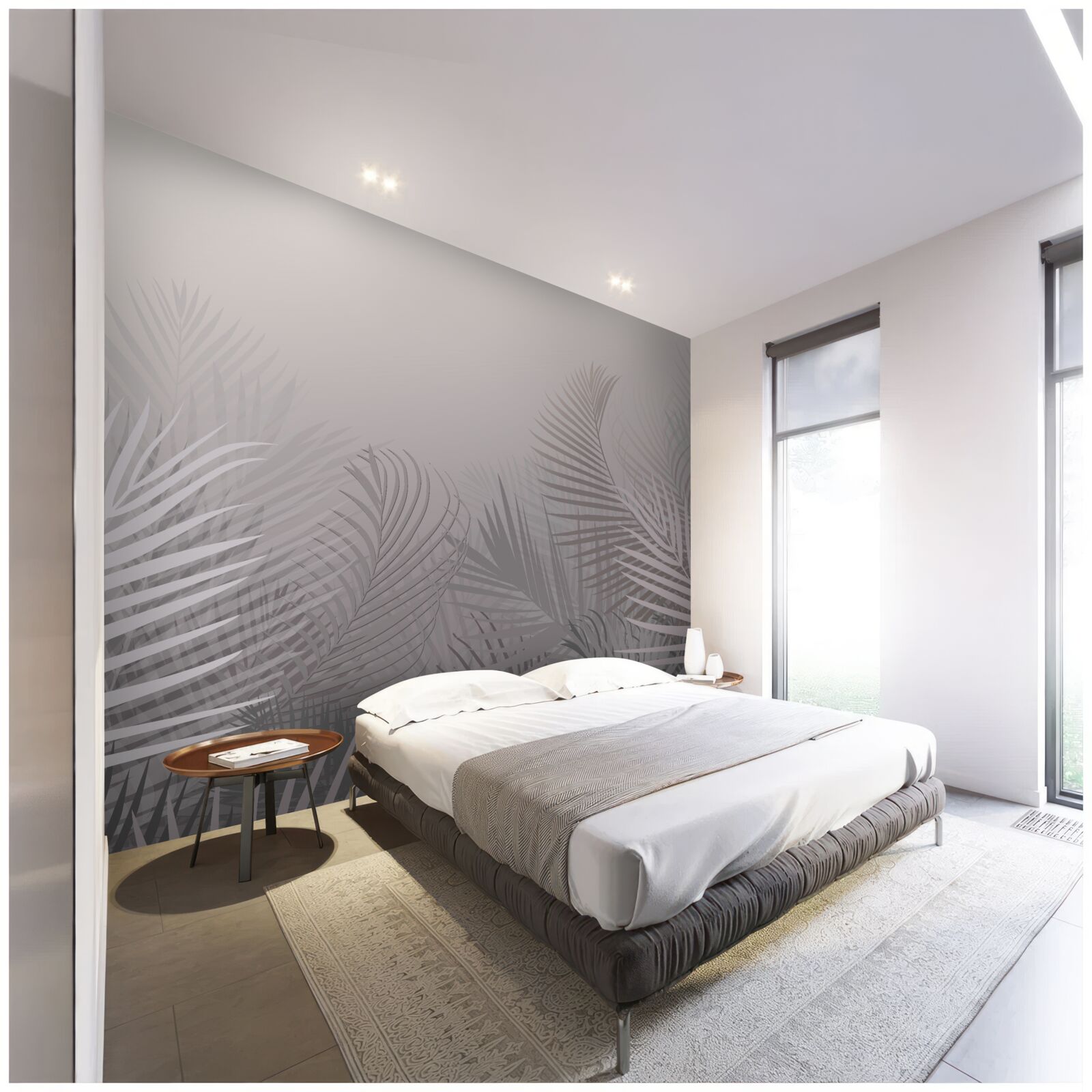 Fototapet timpul zorilor fumurii în pădurea tropicală