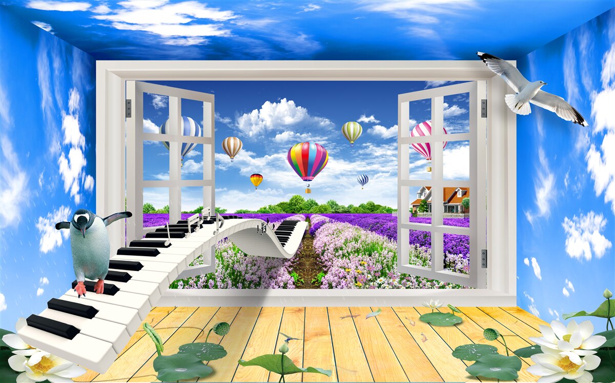 Fototapet fereastra magică a melodiei