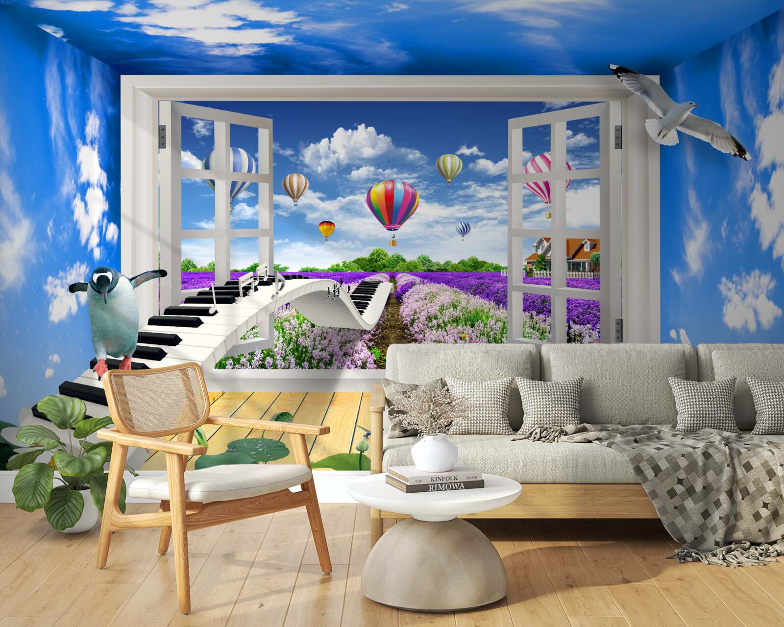 Fototapet fereastra magică a melodiei