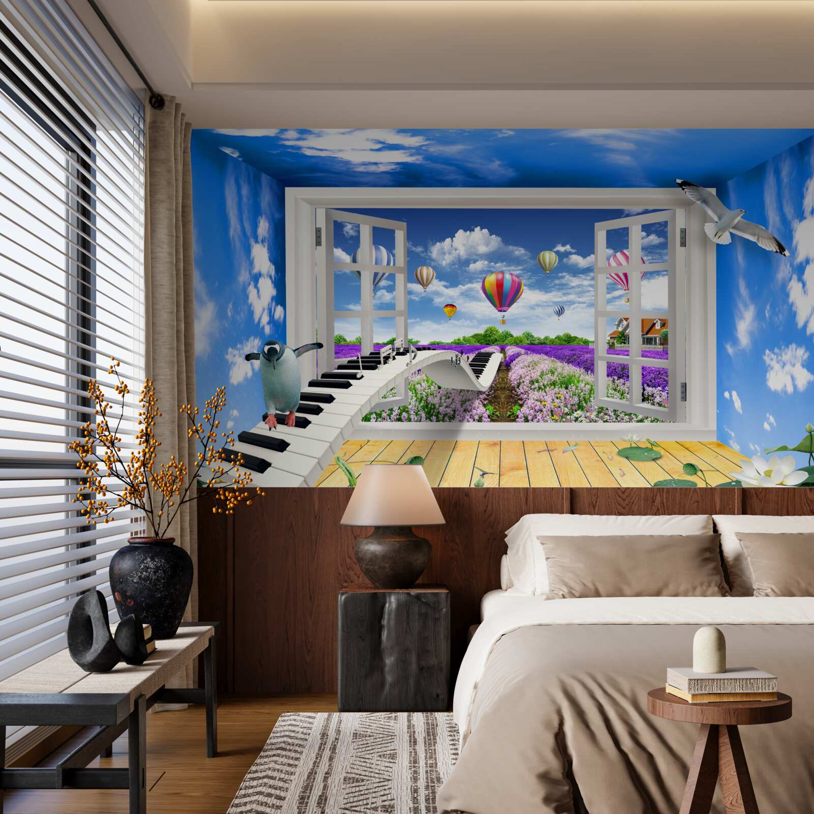 Fototapet fereastra magică a melodiei