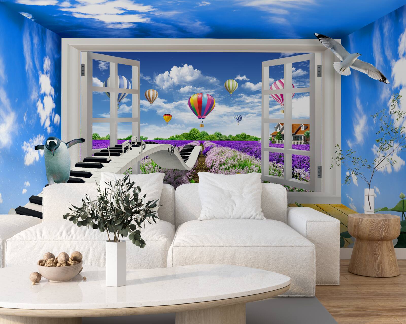 Fototapet fereastra magică a melodiei