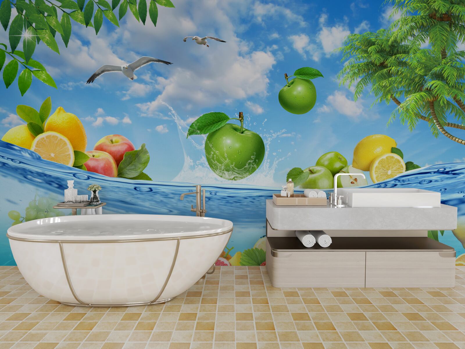 Fototapet prospețimea fructelor de mare