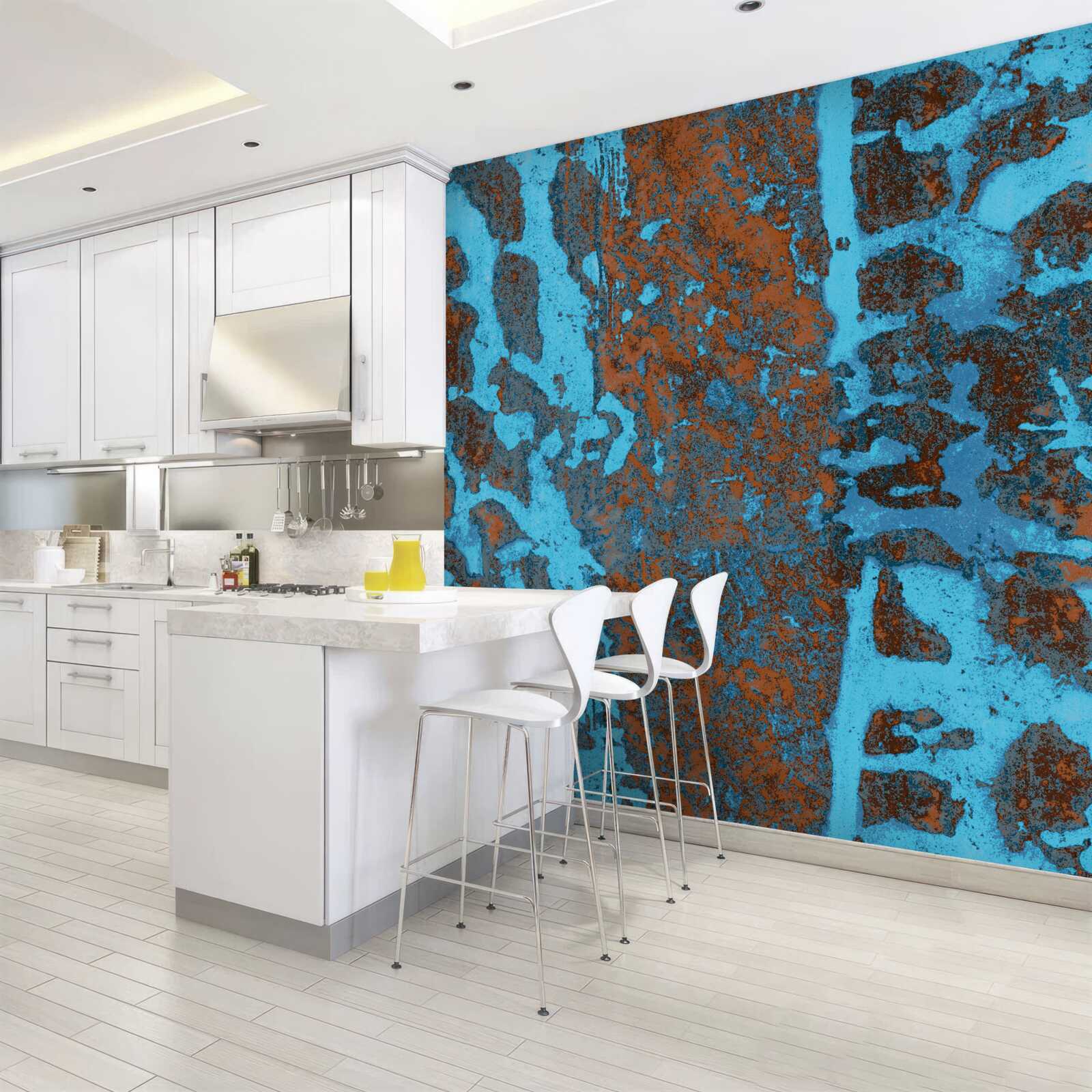 Fototapet fundal metalic vechi