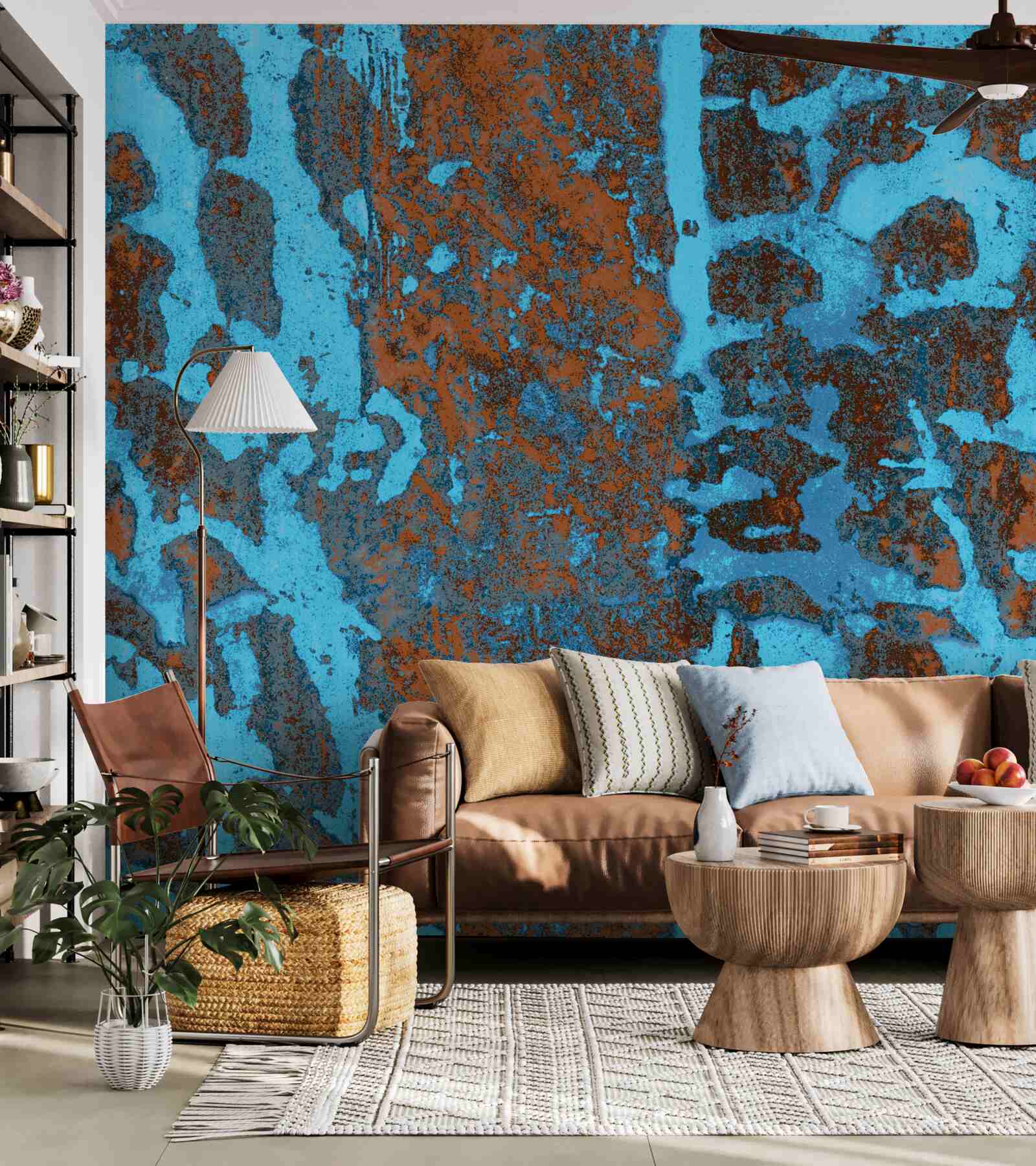 Fototapet fundal metalic vechi