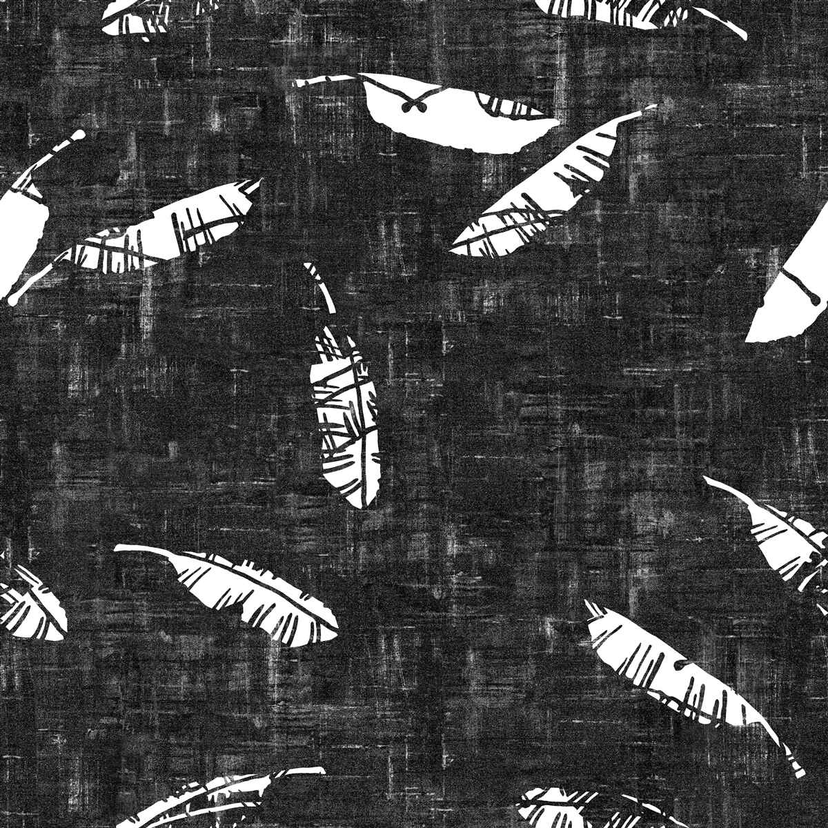 Fototapet grafic cu frunze de palmier albastru