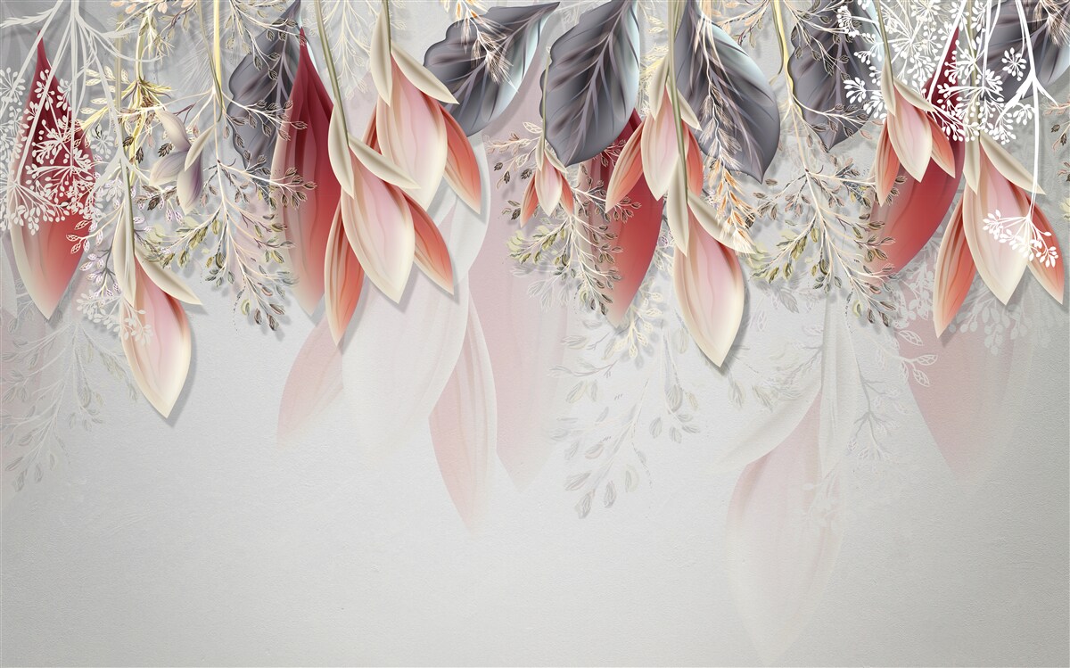 Fototapet linia de compoziție în roz merge în jos