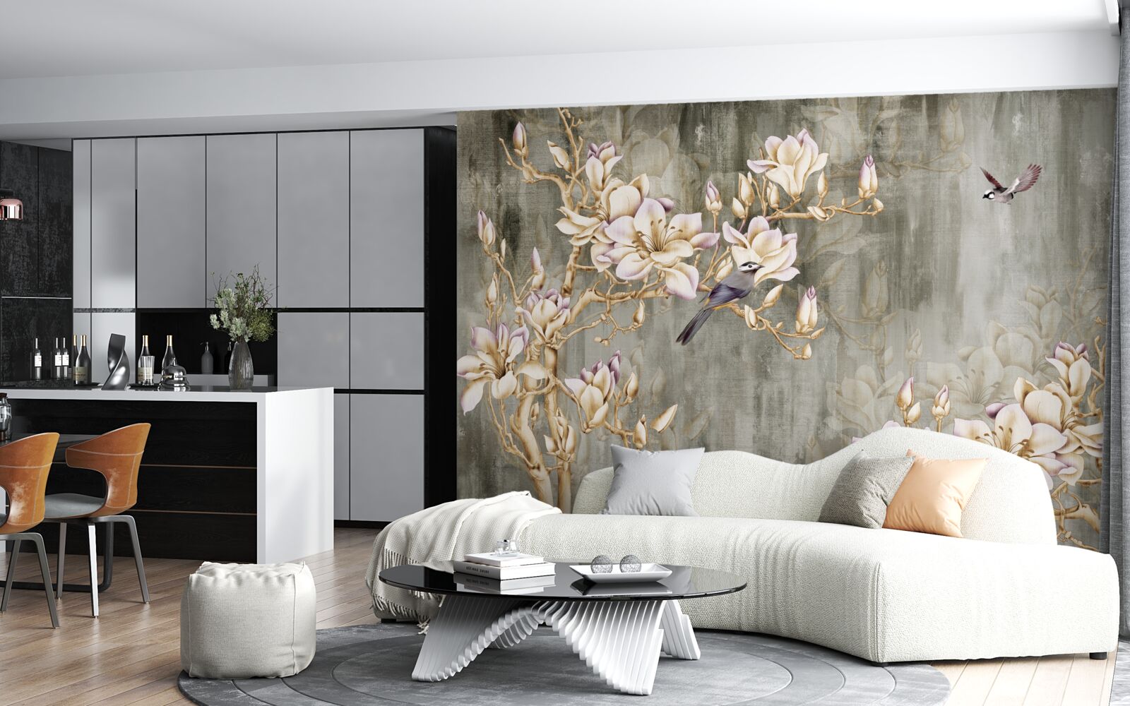 Fototapet pastelowa chinoiserie