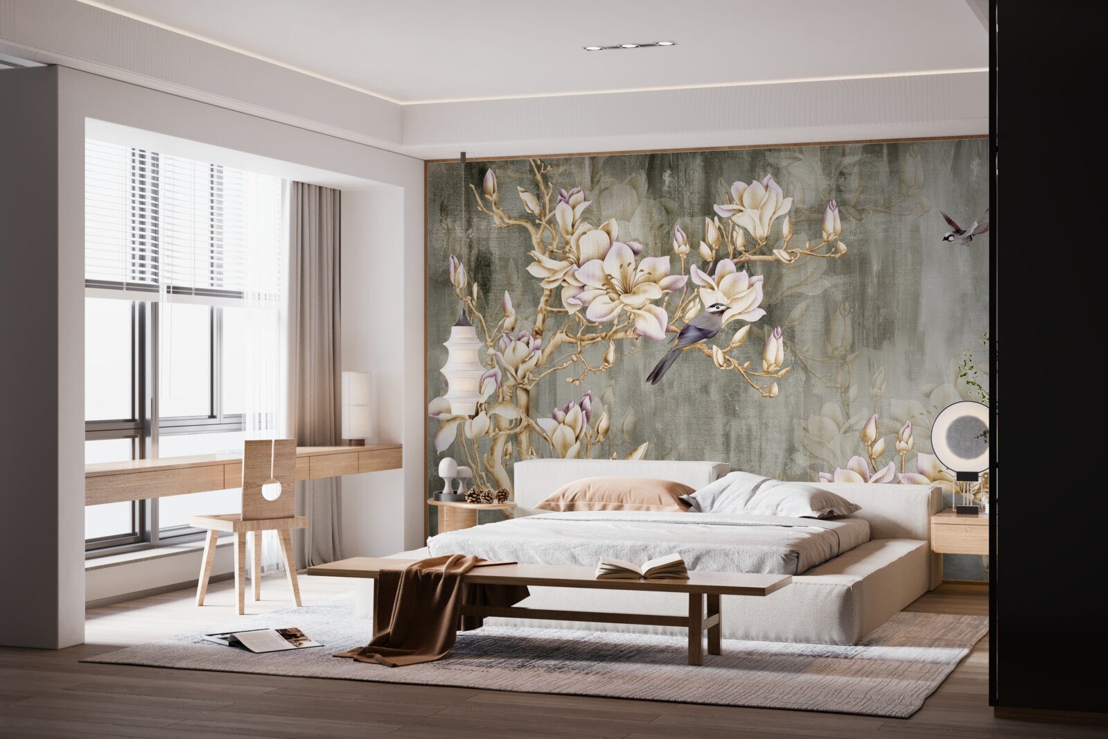 Fototapet pastelowa chinoiserie