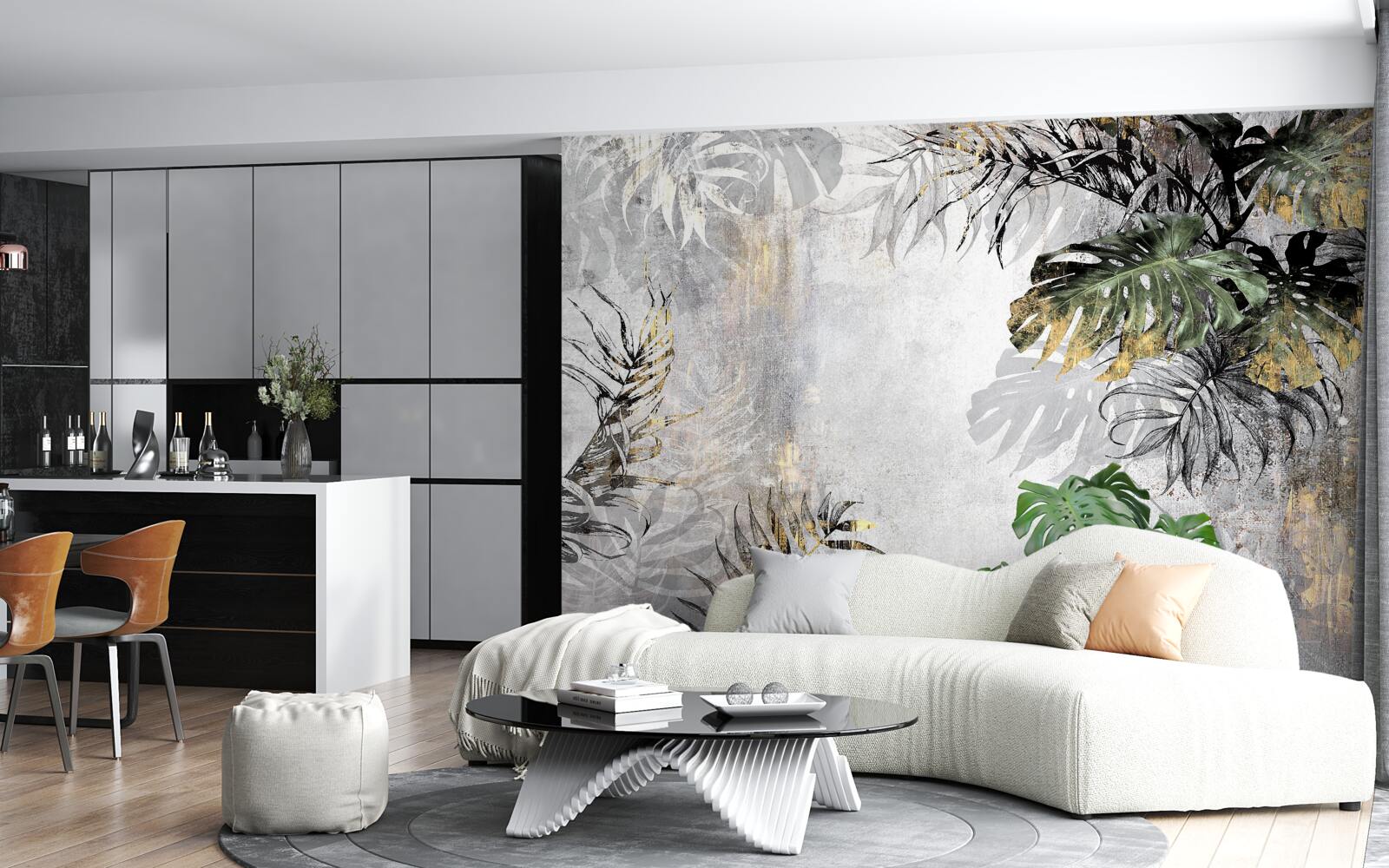 Fototapet ploaie în pădurea tropicală