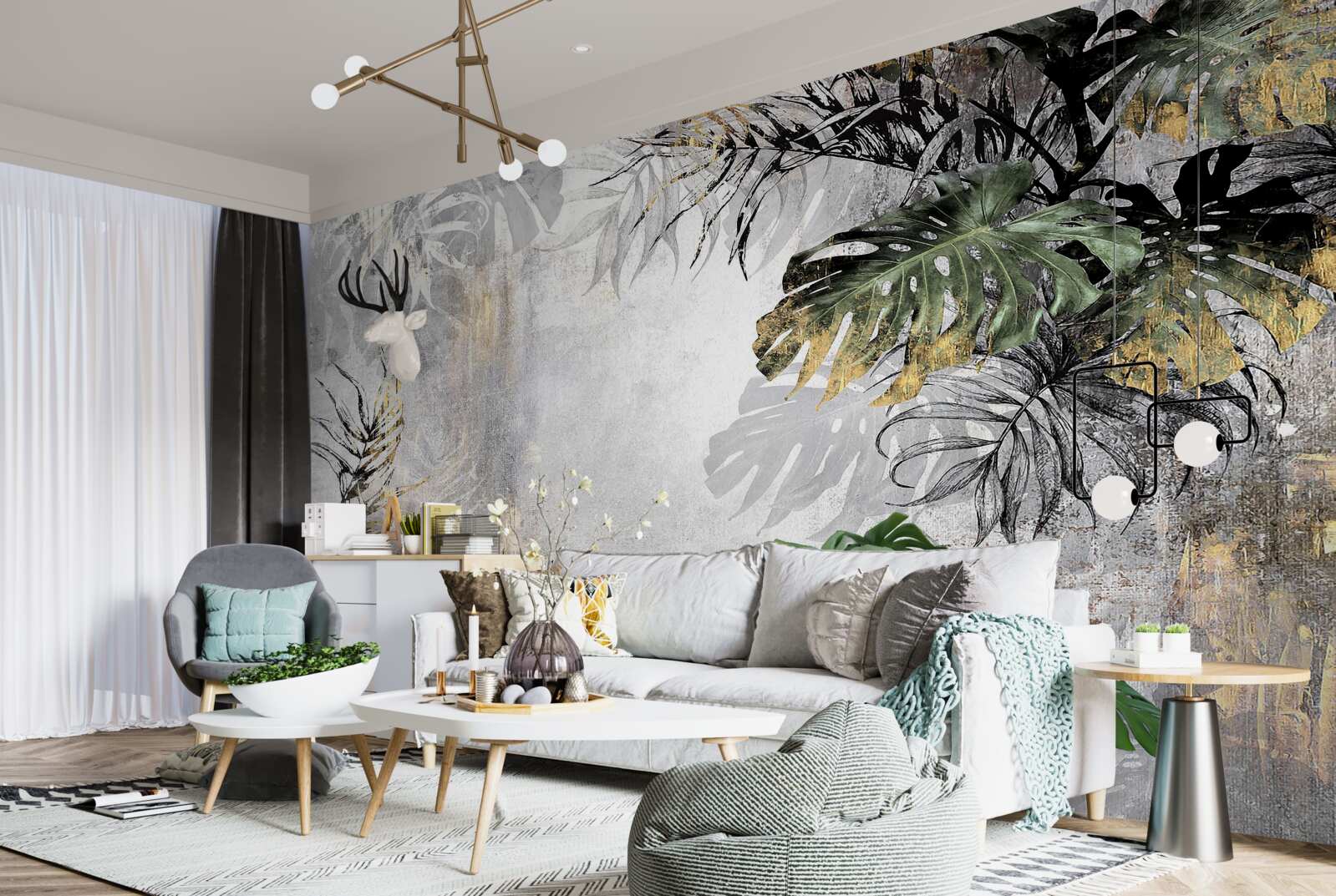 Fototapet ploaie în pădurea tropicală