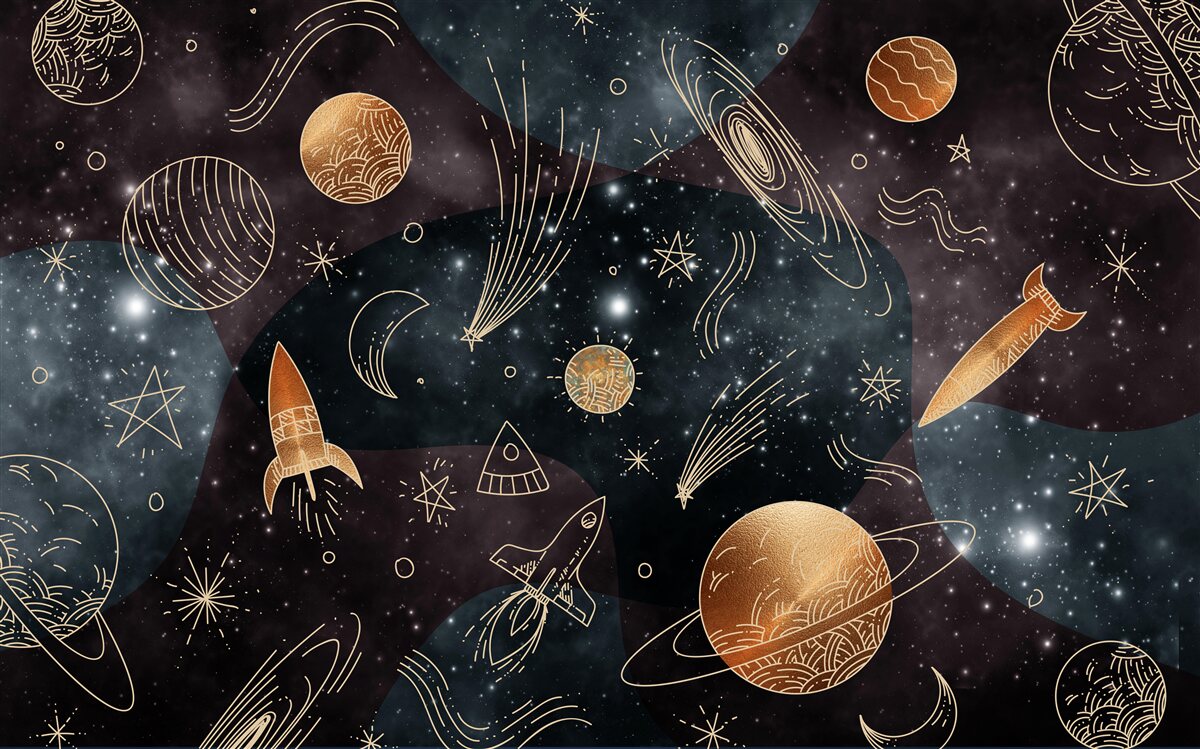 Fototapet explorarea spațiului și astronomie