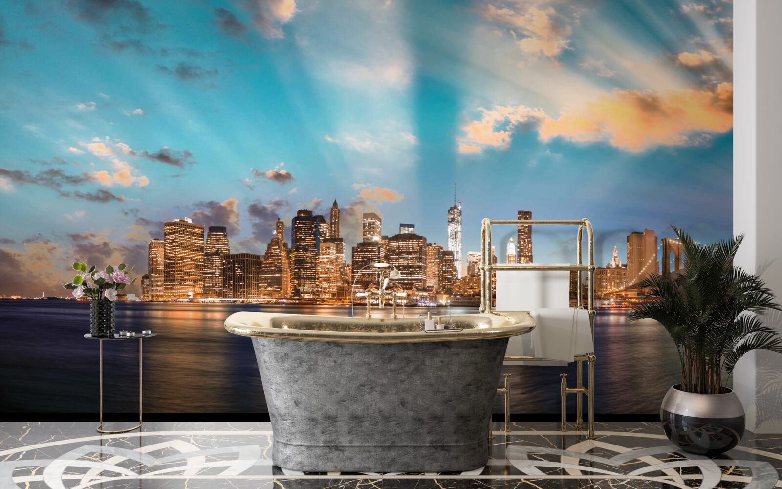 Fototapet podul brooklyn și manhattan în new york