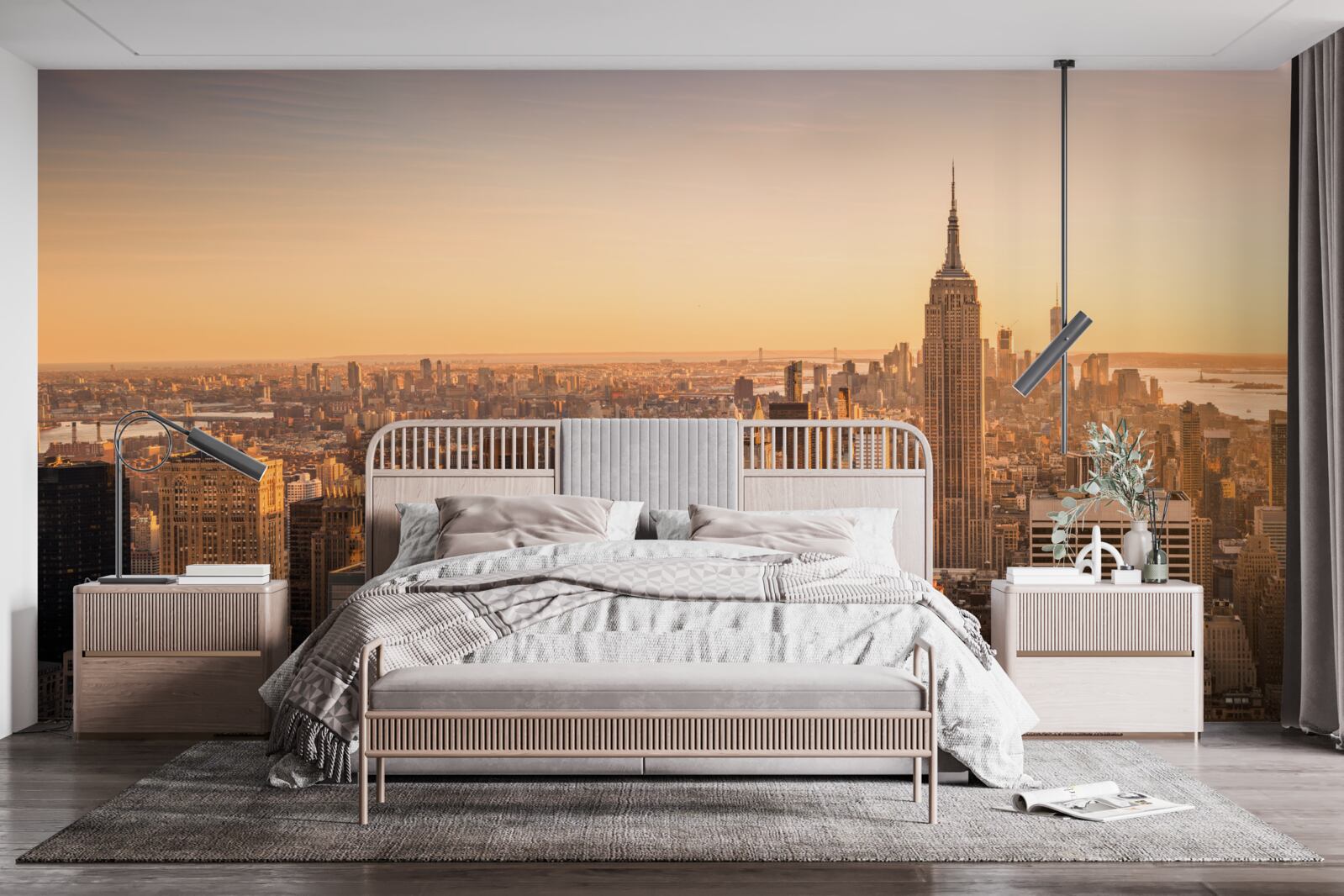 Fototapet Zori peste New York