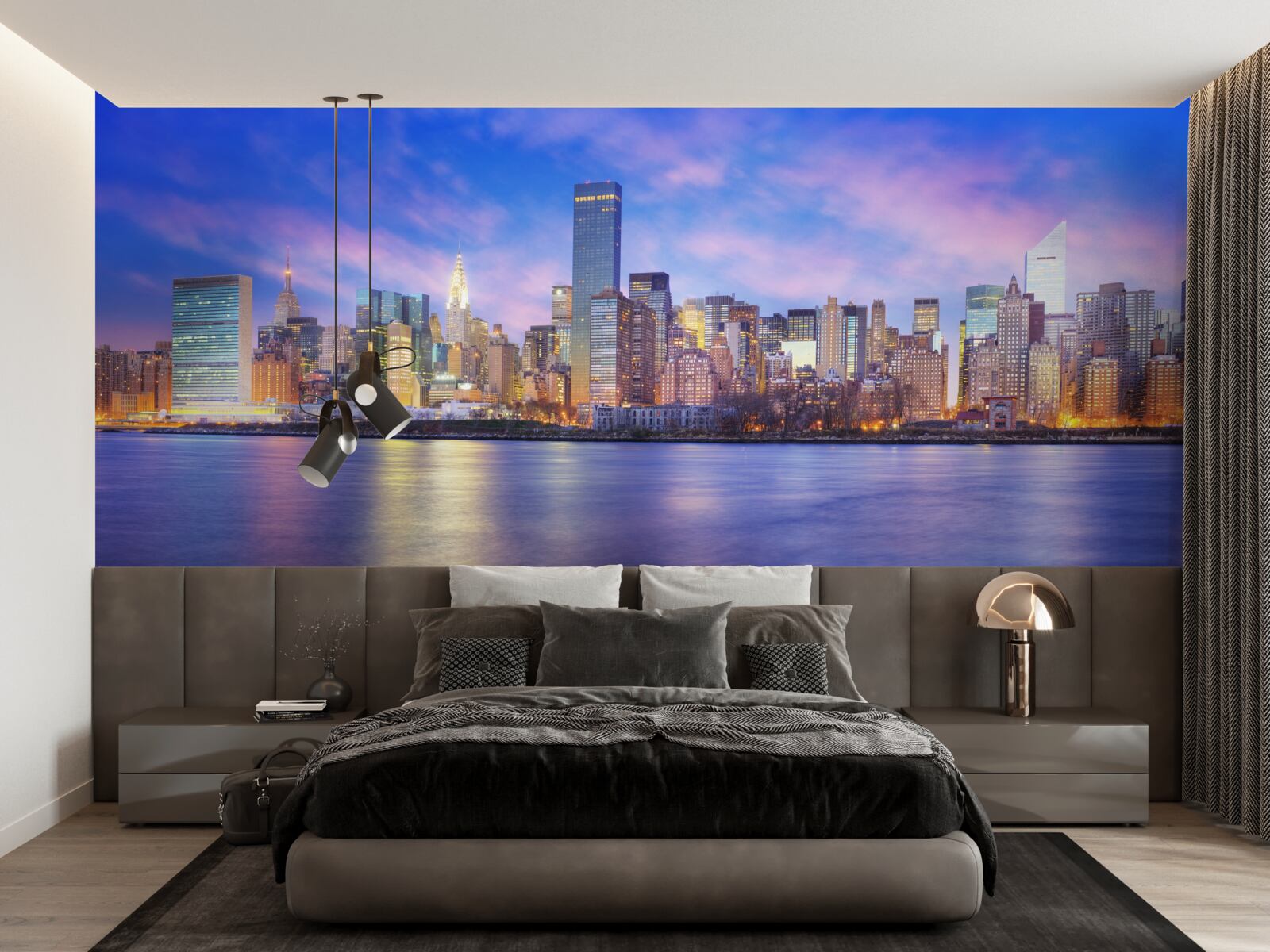 Fototapet vedere la zgârie-norii orașului