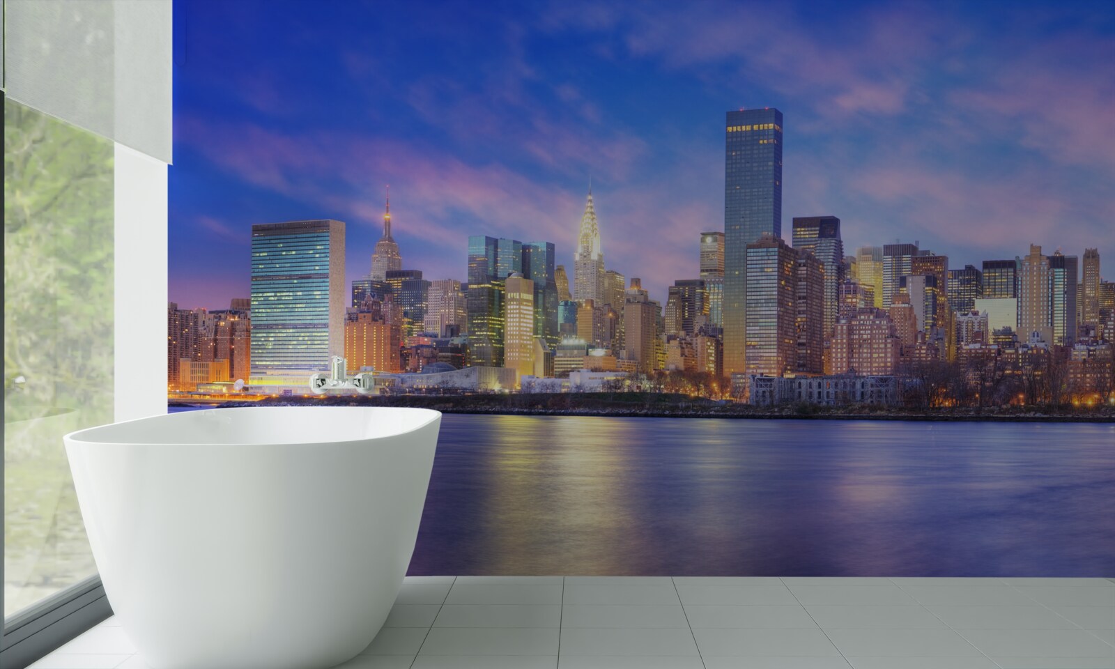 Fototapet vedere la zgârie-norii orașului