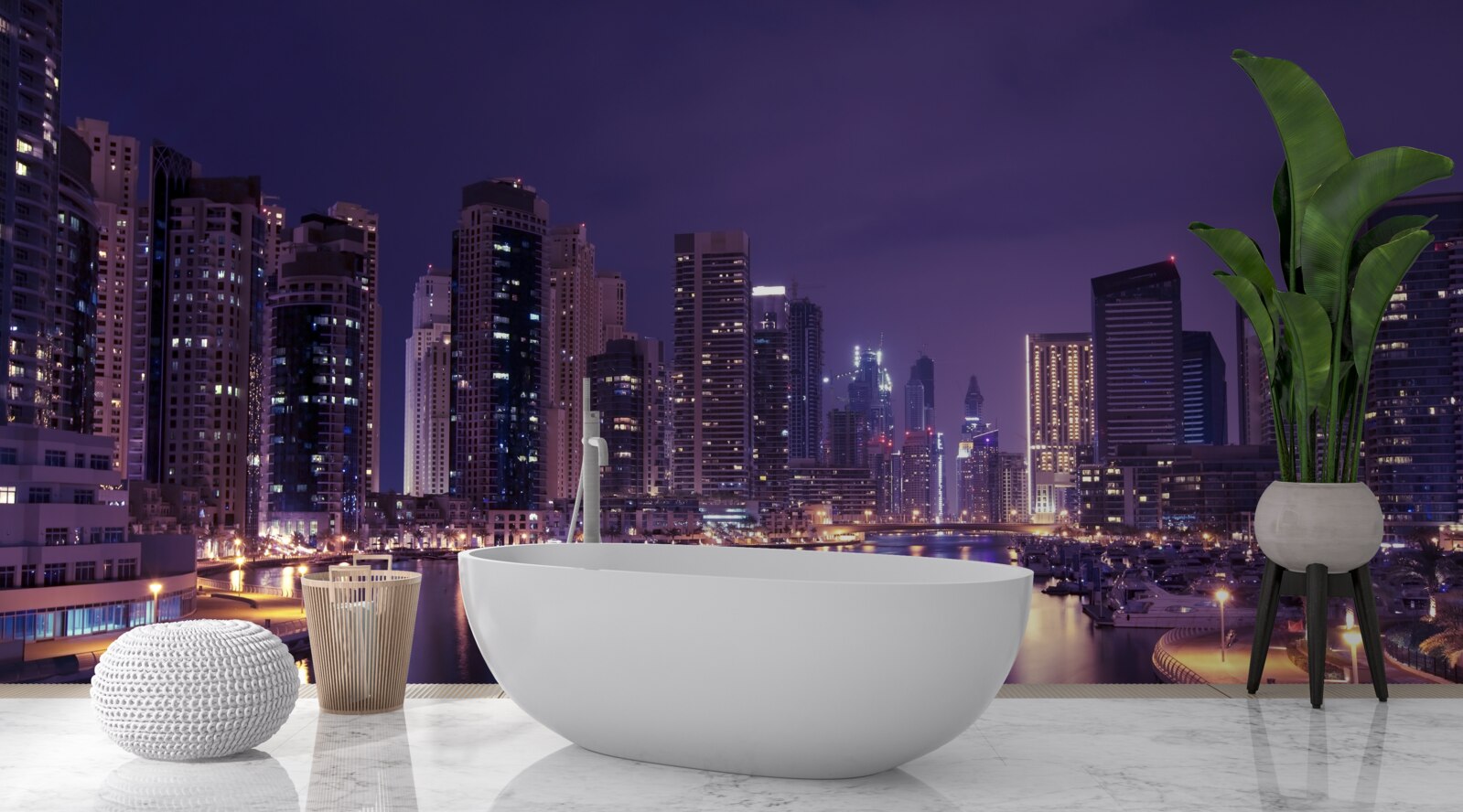 Fototapet zgârie-norii din chicago noaptea