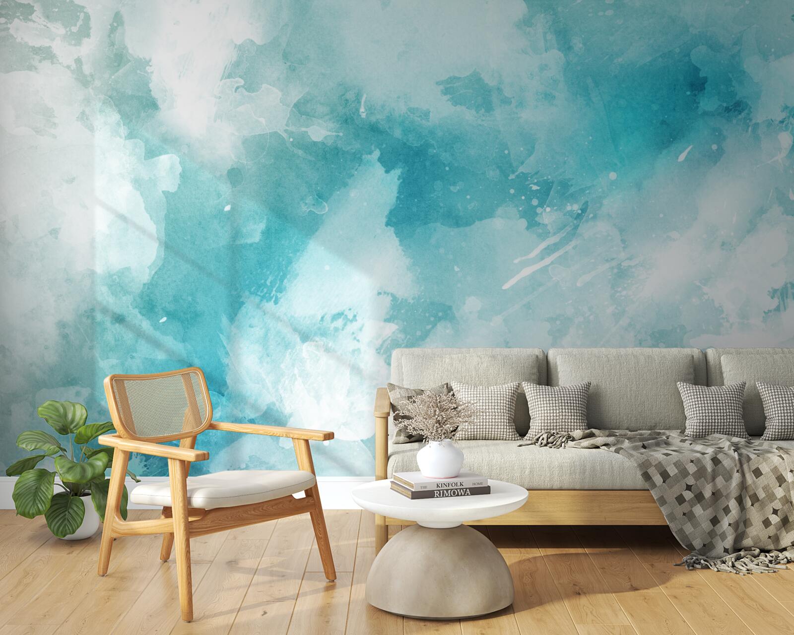 Fototapet marmură albă cu nuanță albastră