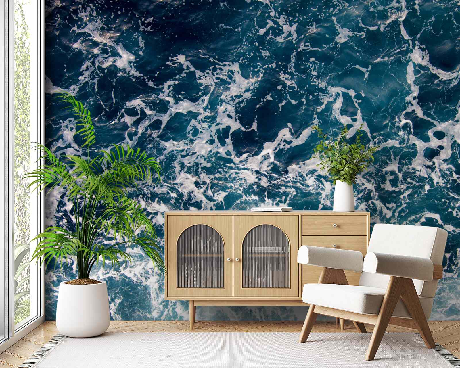 Fototapet valuri uriașe de culoare azurie