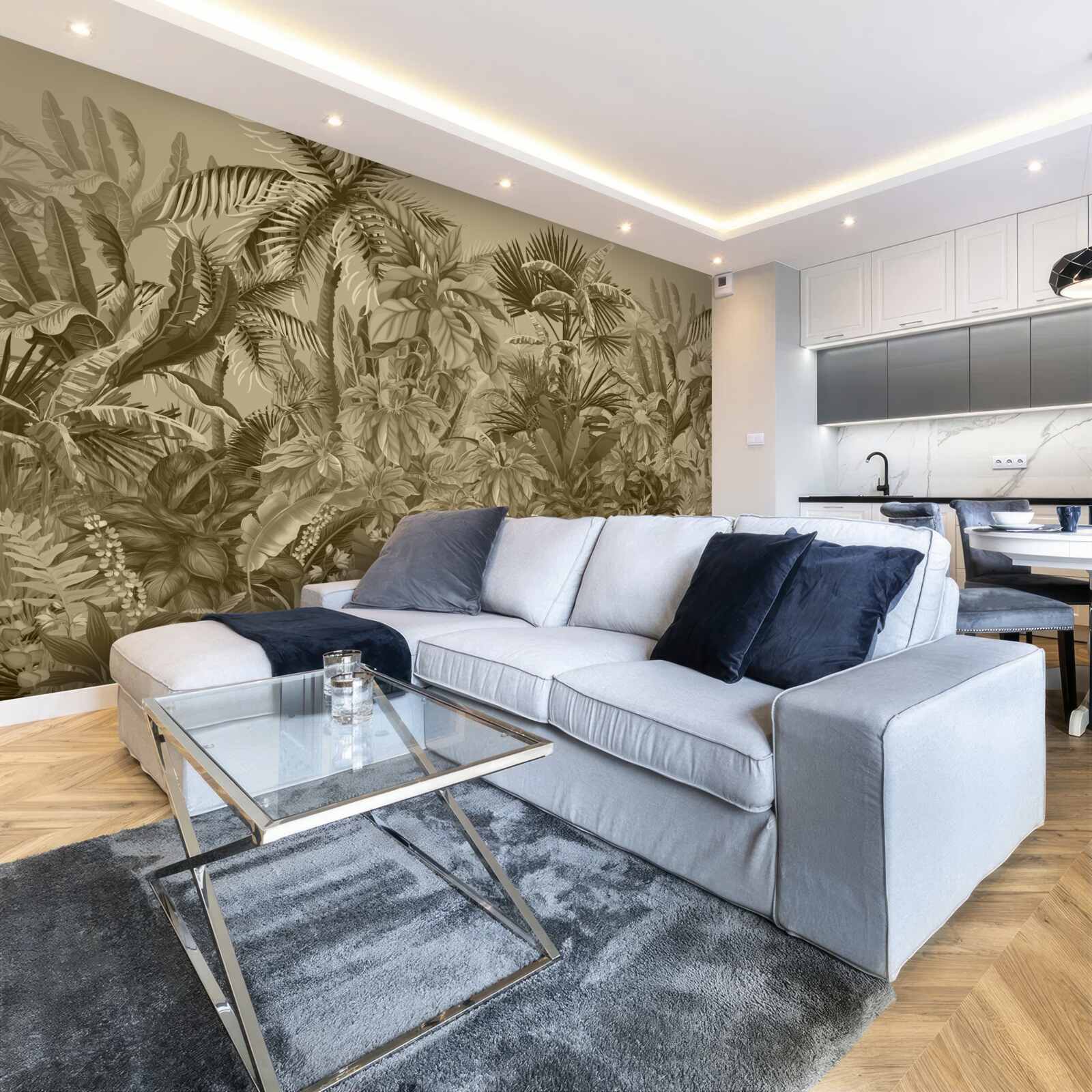 Fototapet sepia pădure tropicală