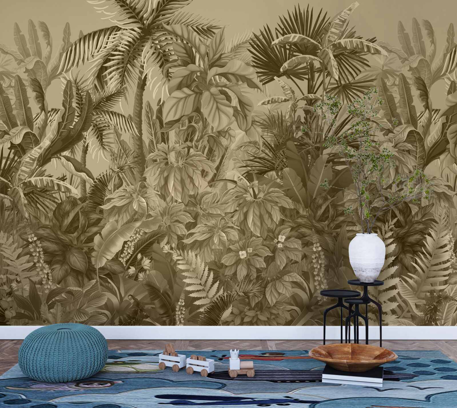 Fototapet sepia pădure tropicală