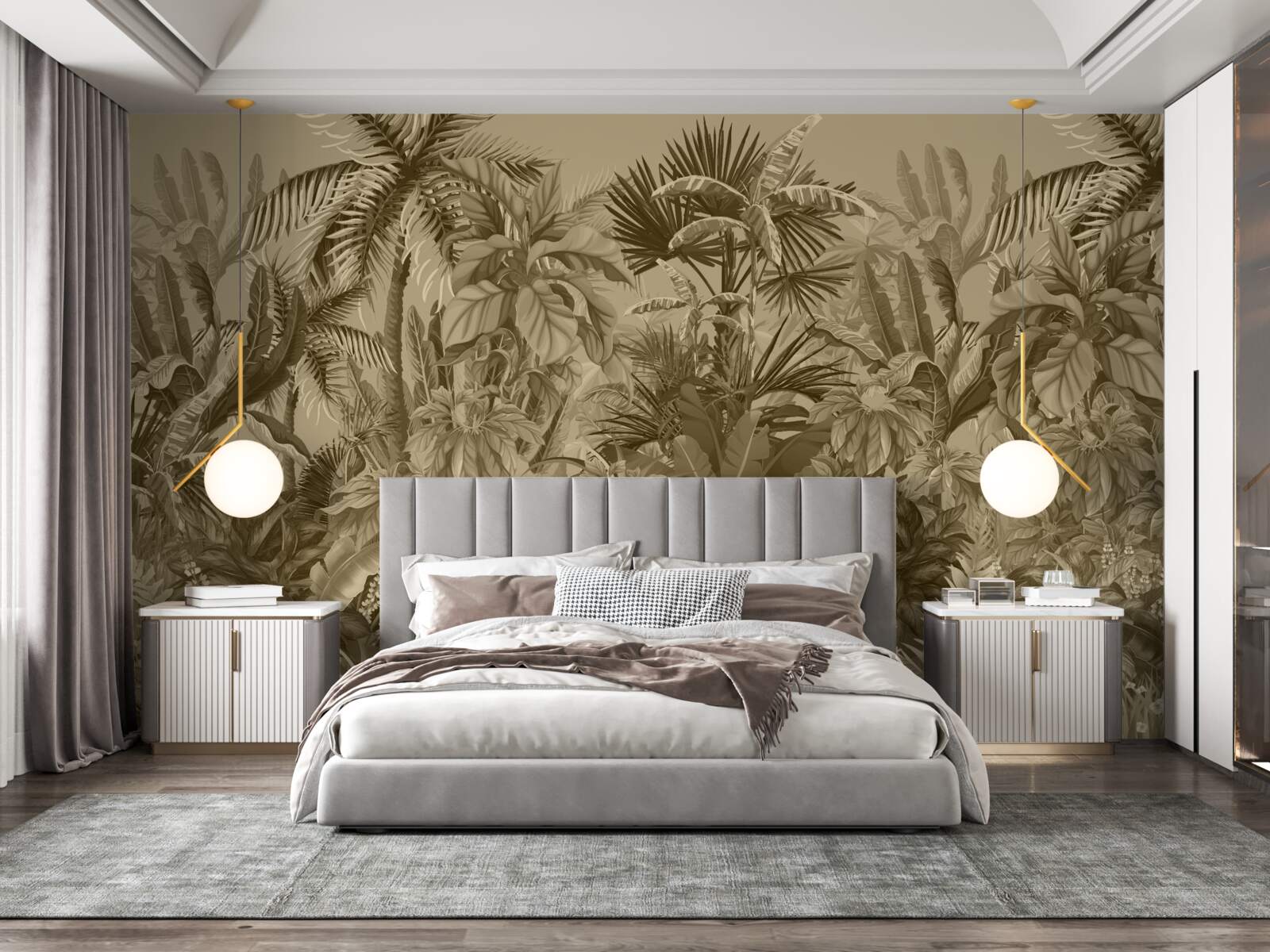 Fototapet sepia pădure tropicală