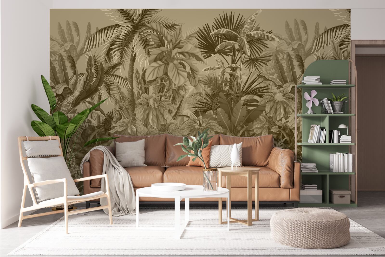 Fototapet sepia pădure tropicală