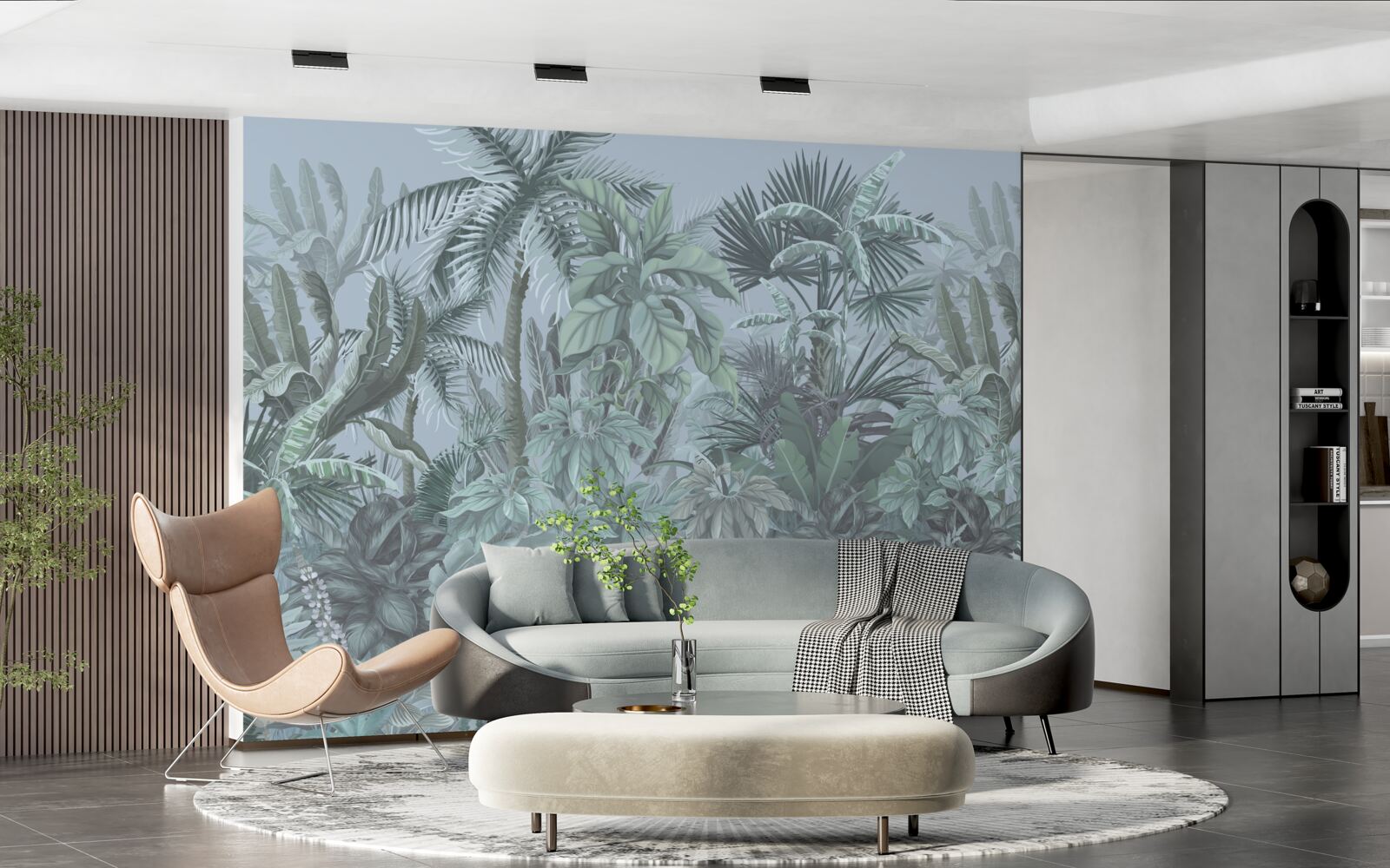 Fototapet întuneric în junglă