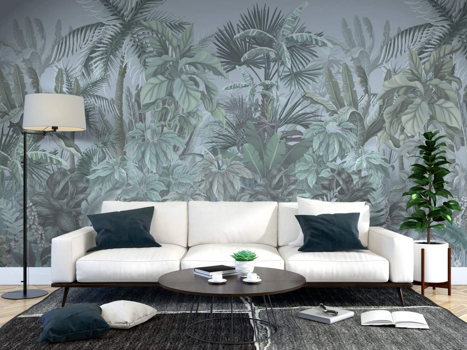 Fototapet întuneric în junglă