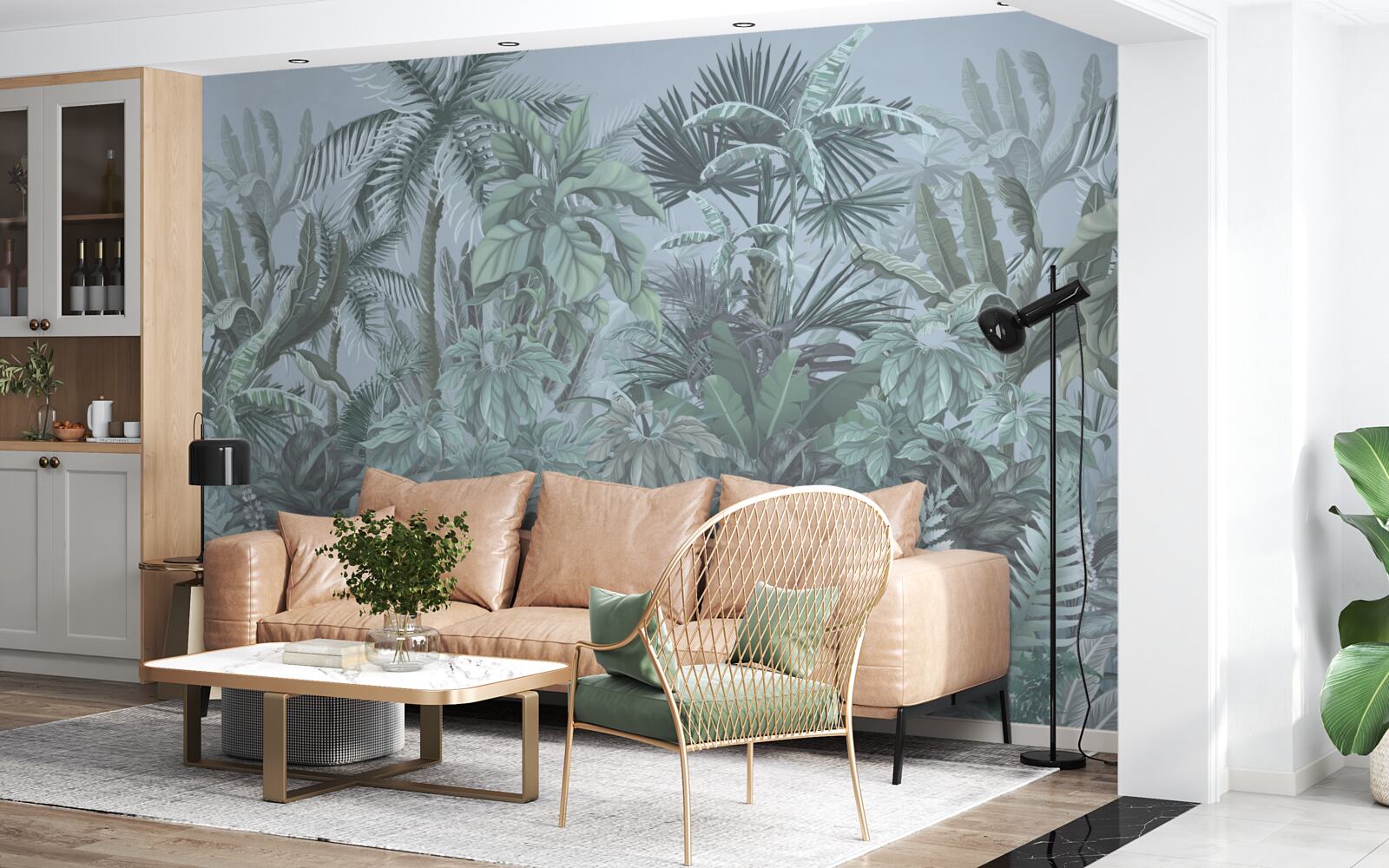 Fototapet întuneric în junglă