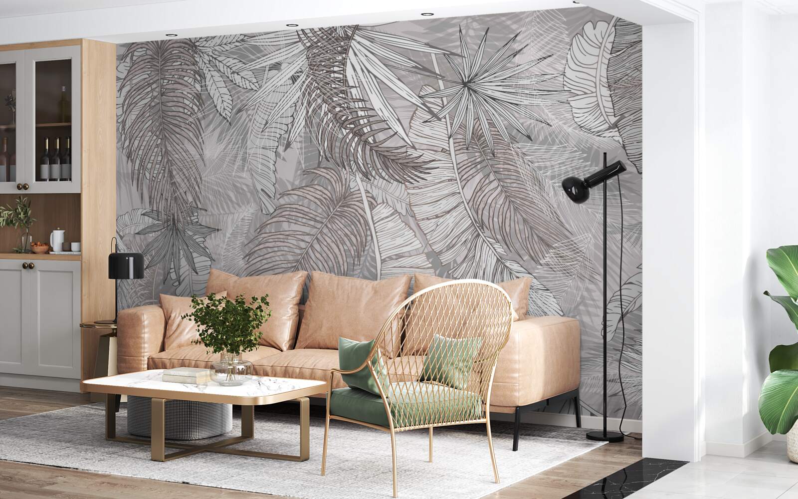 Fototapet o junglă plină de vegetație