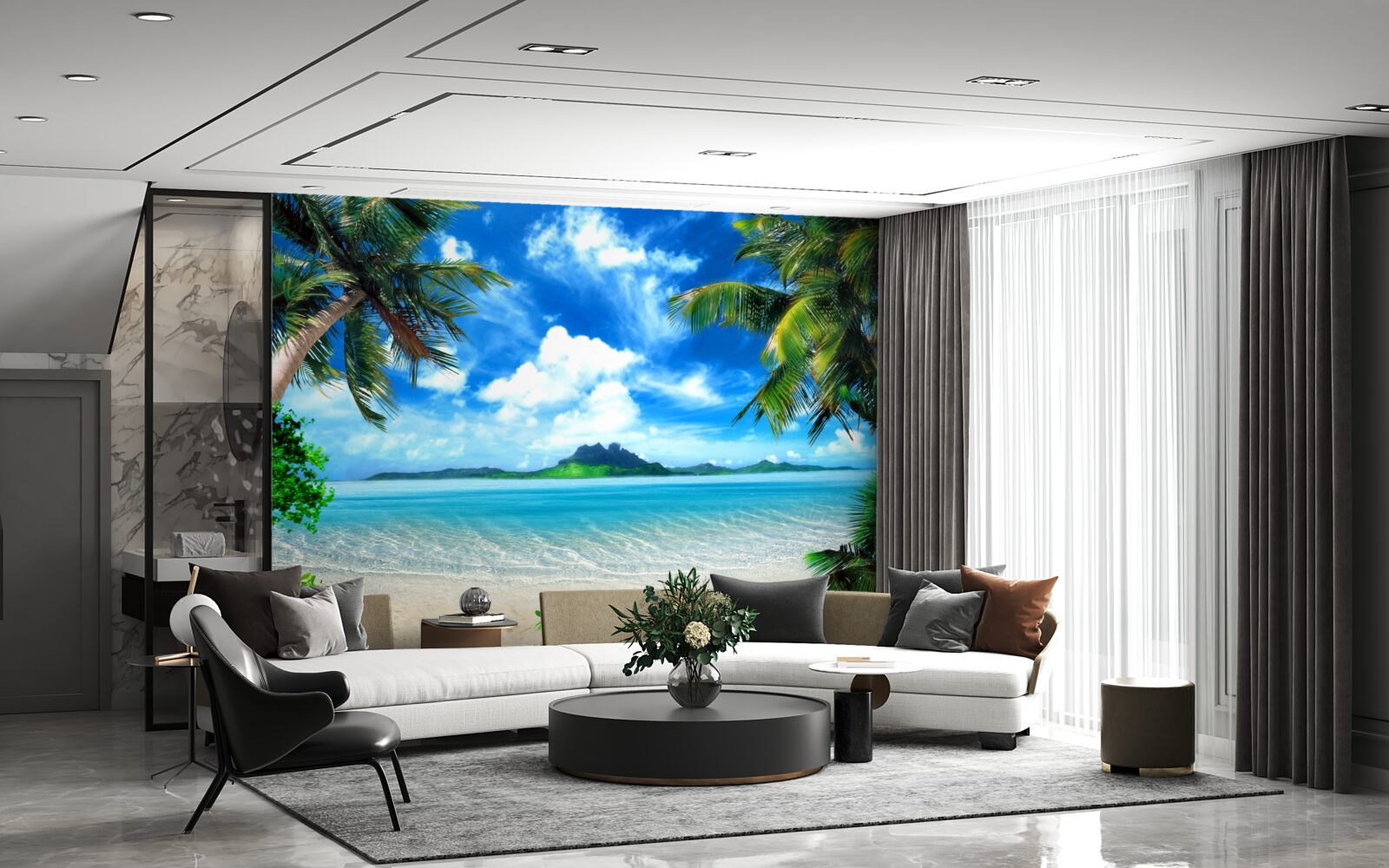 Fototapet paradis la tropice