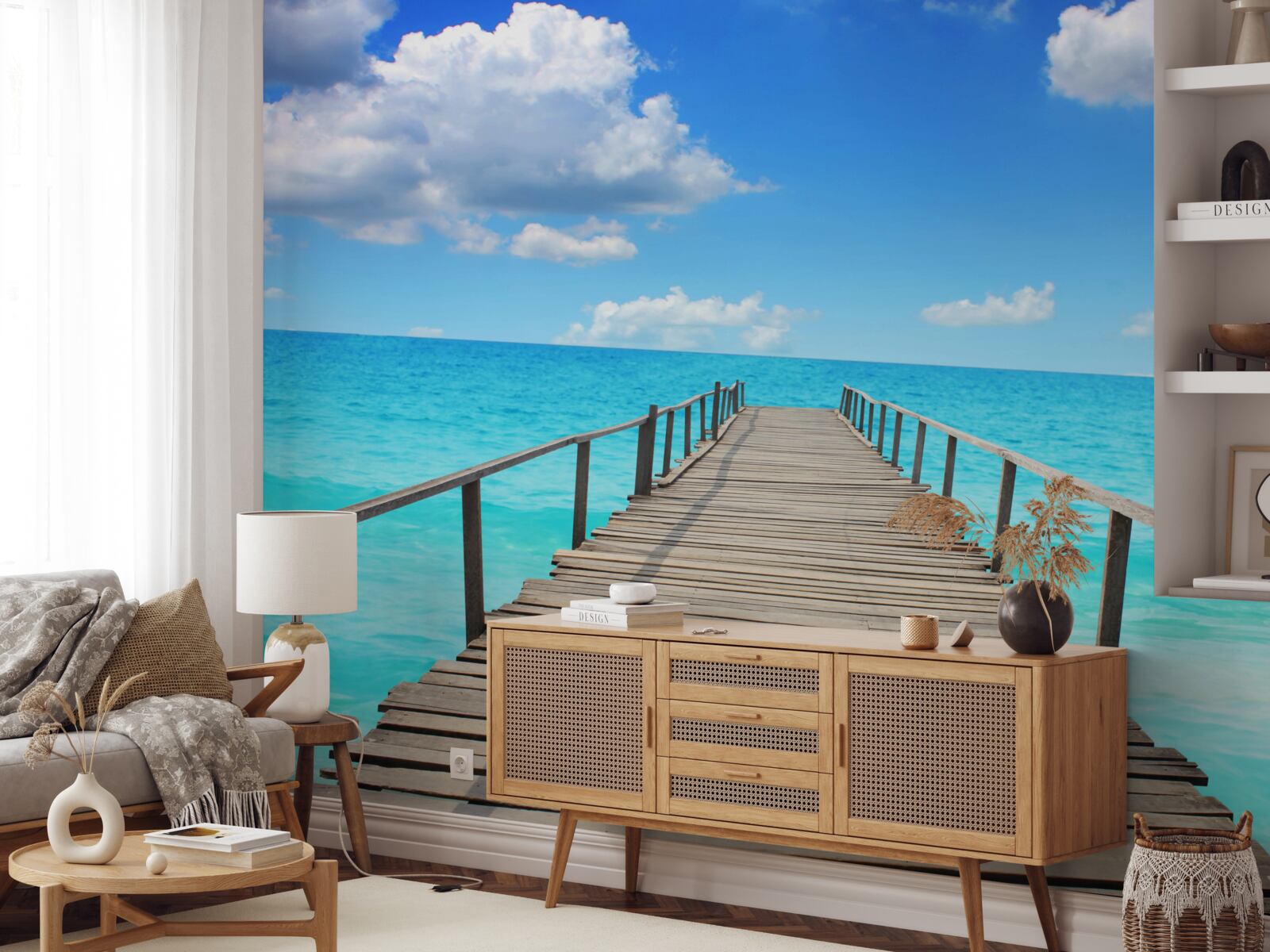 Fototapet căzând într-o mare nemărginită