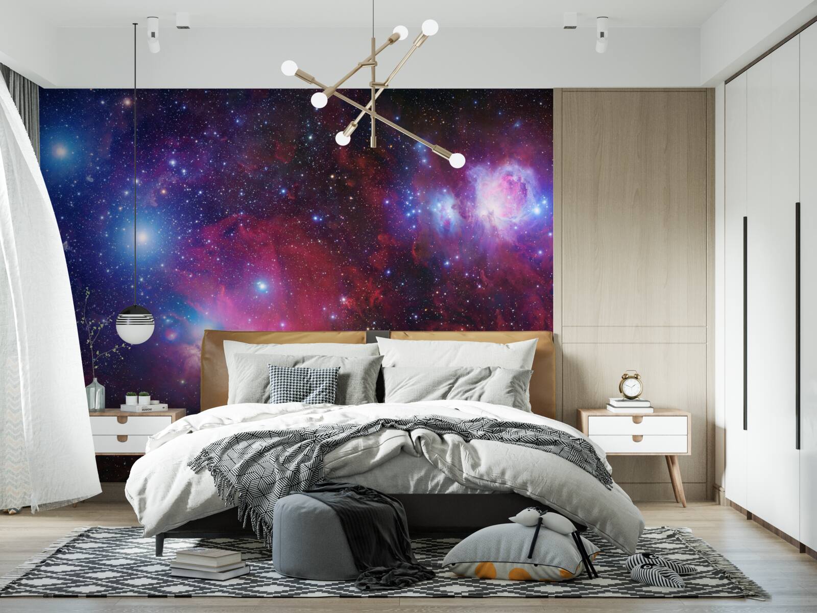 Fototapet un cer înstelat acoperit de noapte