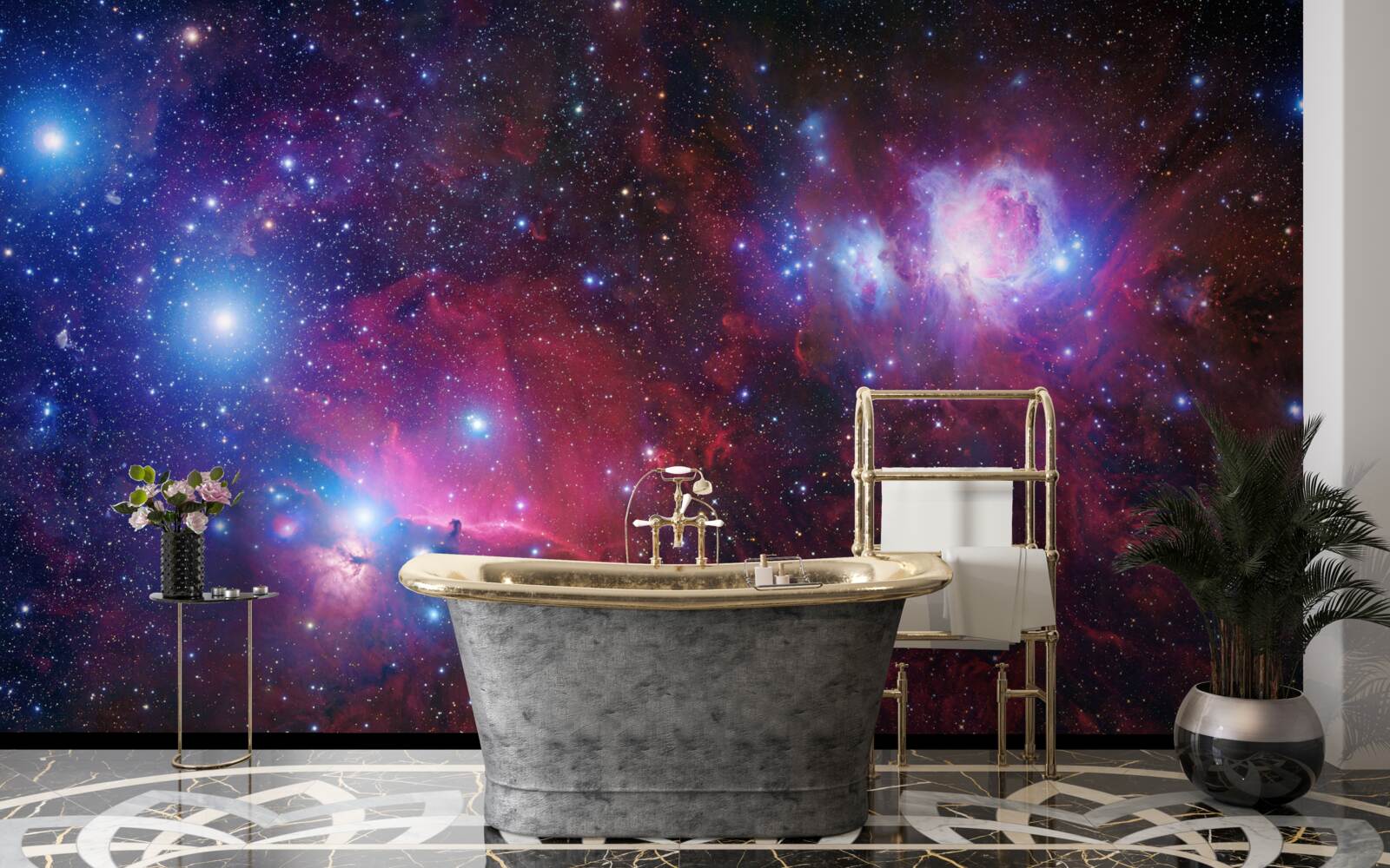 Fototapet un cer înstelat acoperit de noapte