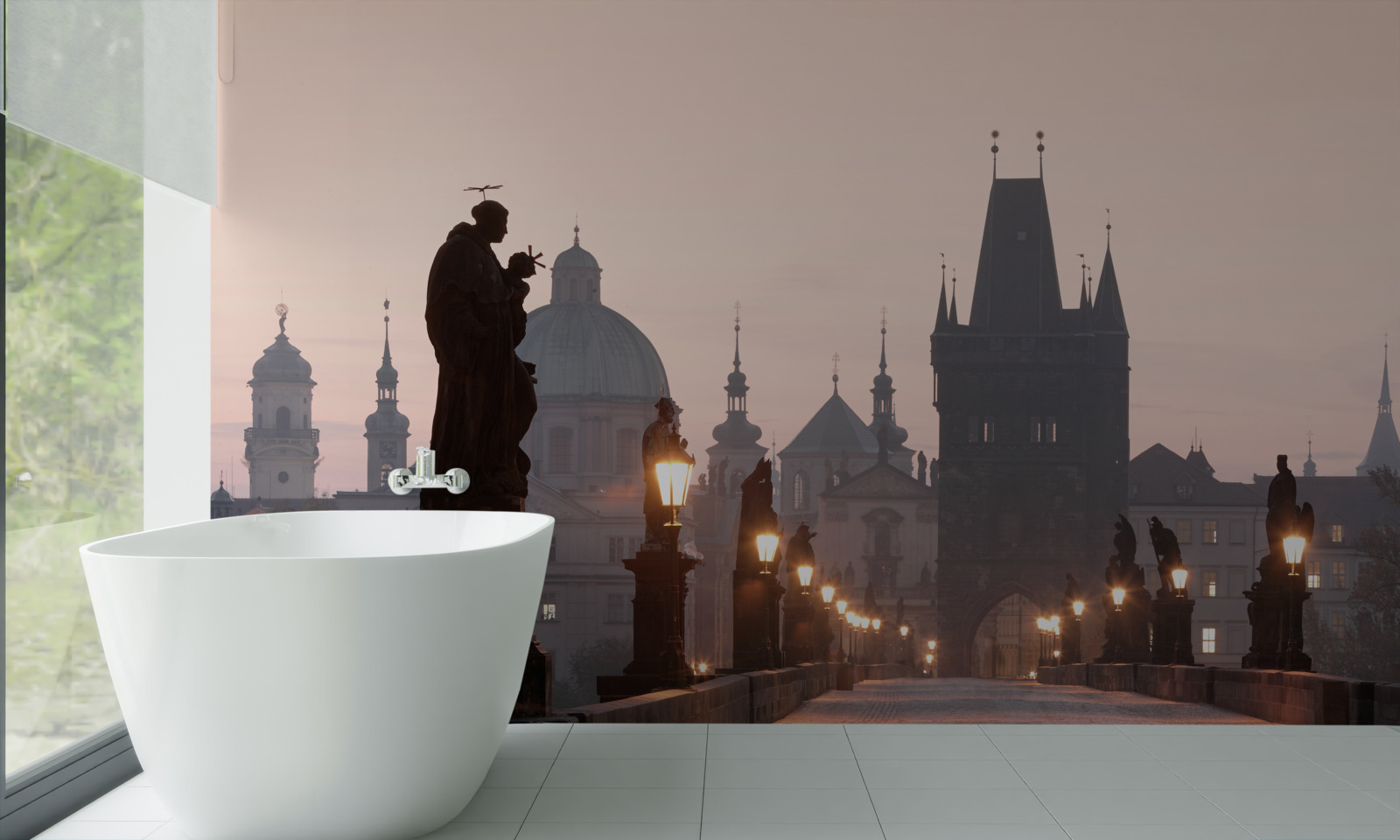 Fototapet Praga veche și Podul Charles