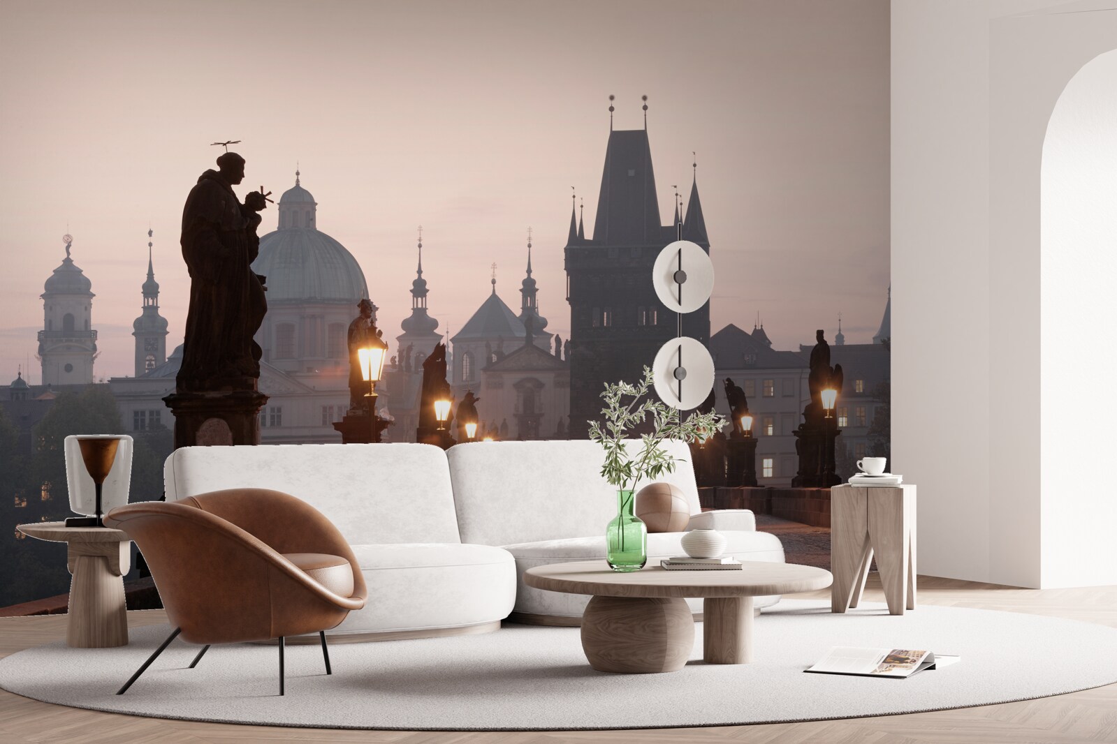 Fototapet Praga veche și Podul Charles