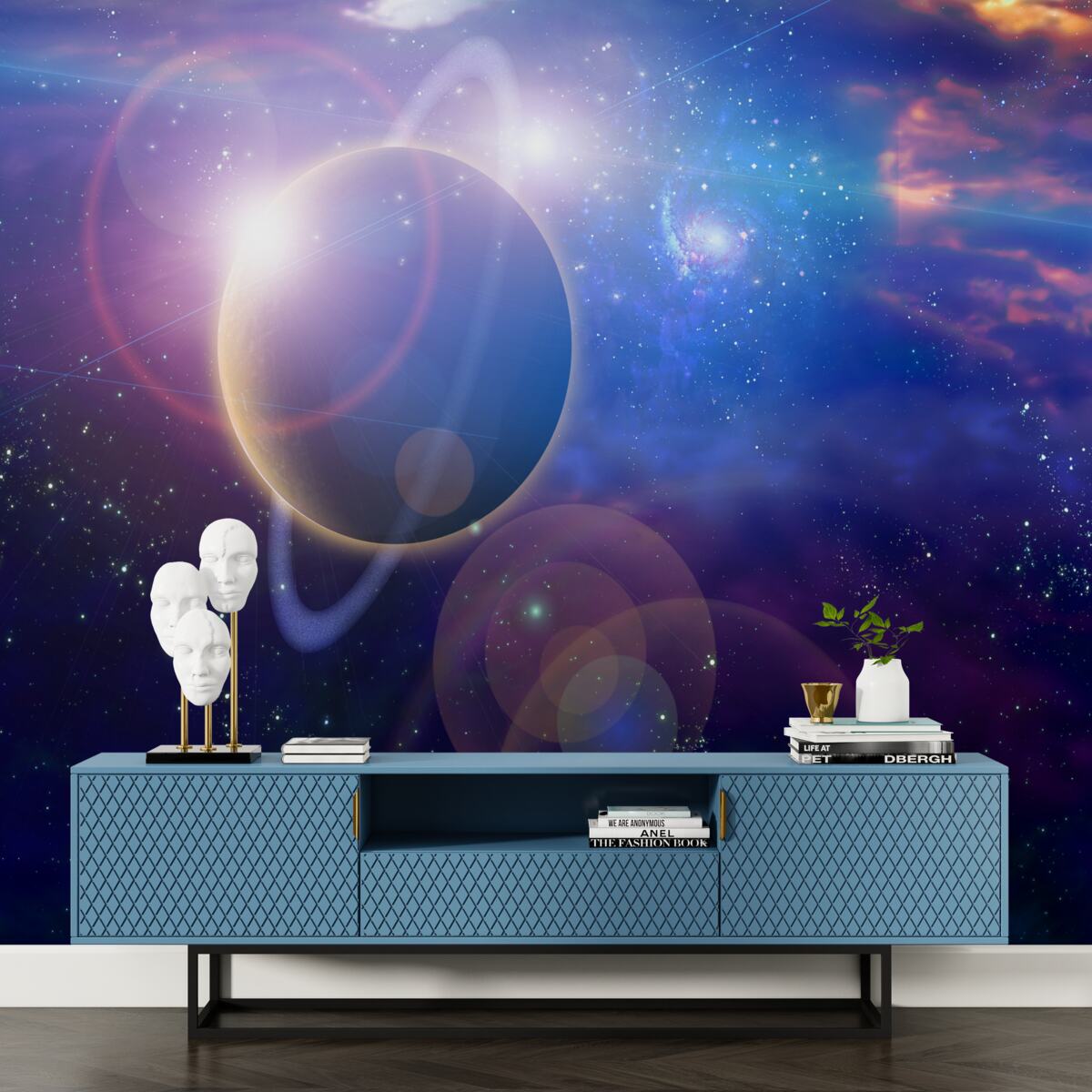 Fototapet stele pe o planetă cerească