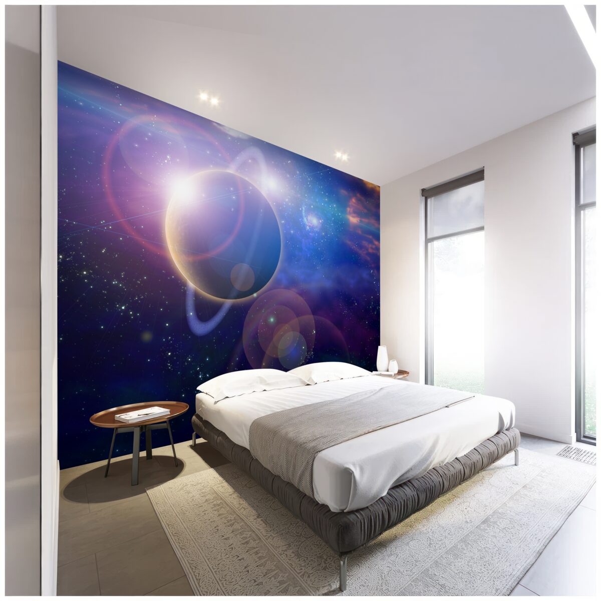 Fototapet stele pe o planetă cerească