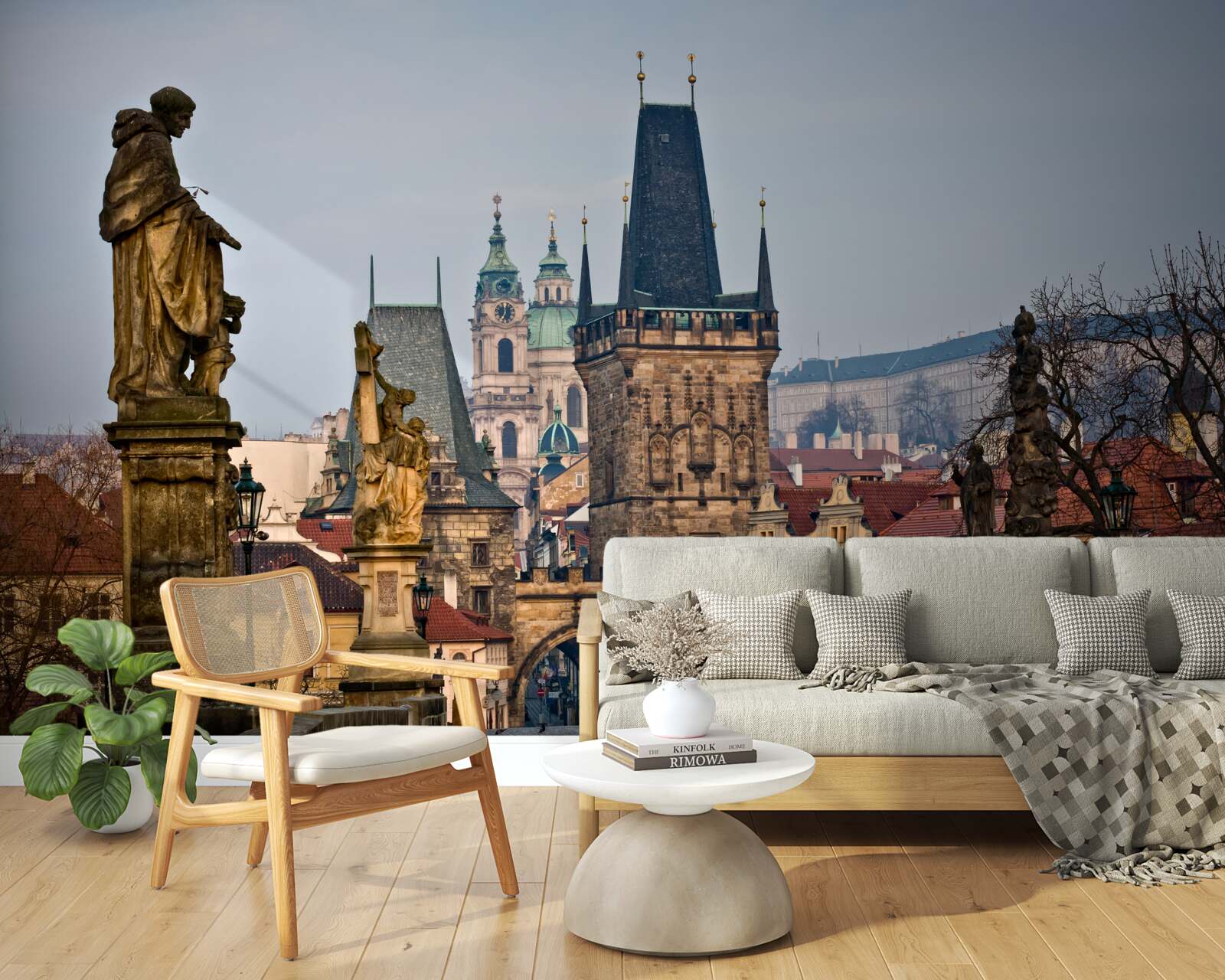 Fototapet podul caroles dimineața