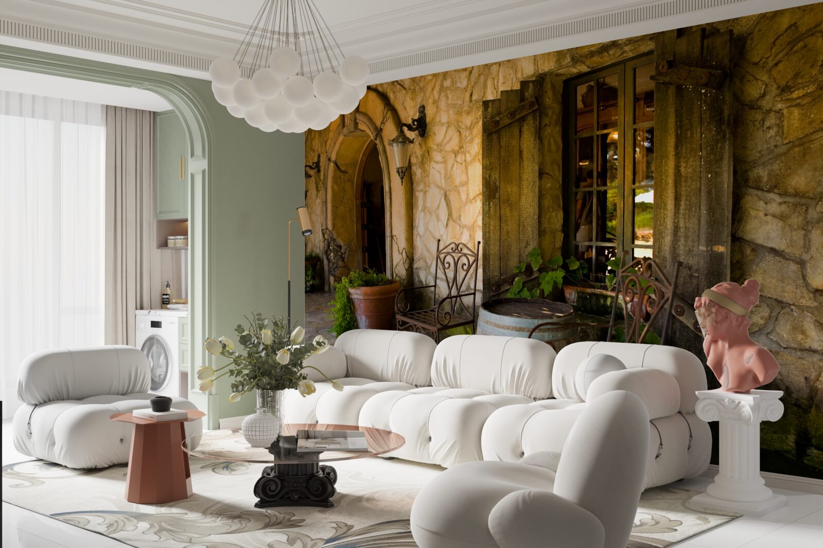 Fototapet spațiu confortabil pentru relaxare