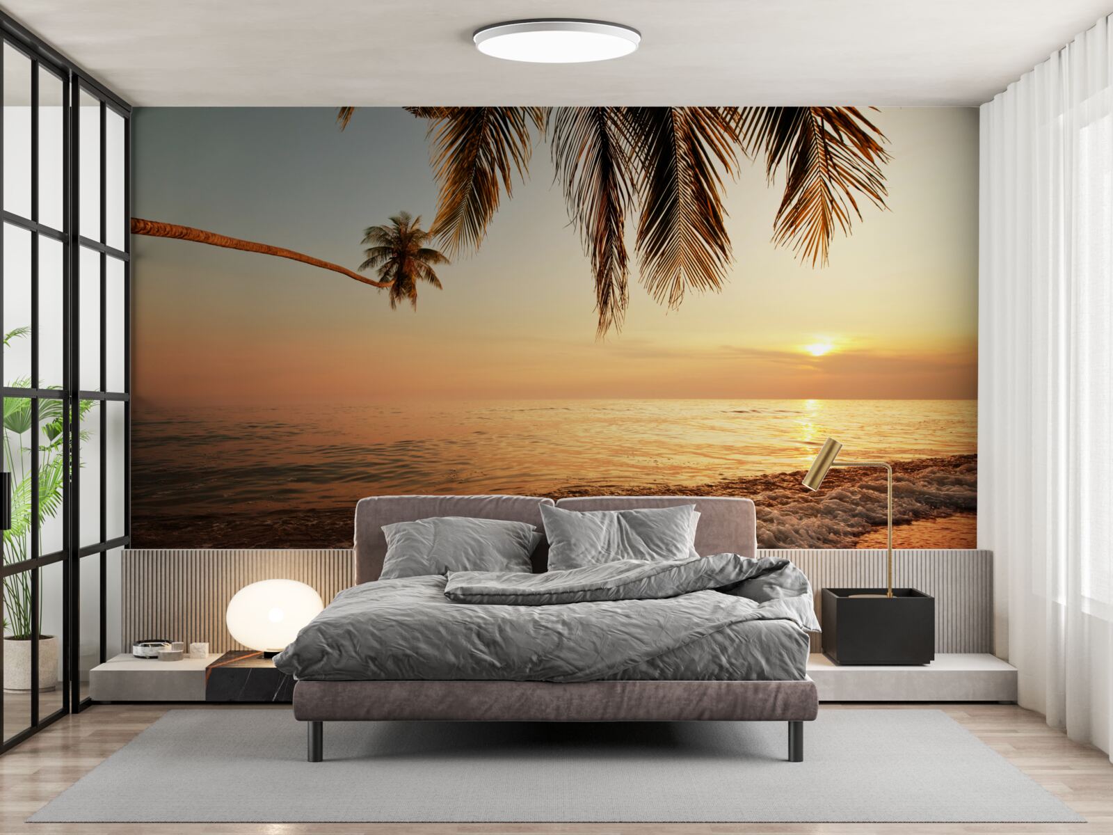 Fototapet insulă tropicală la apus de soare